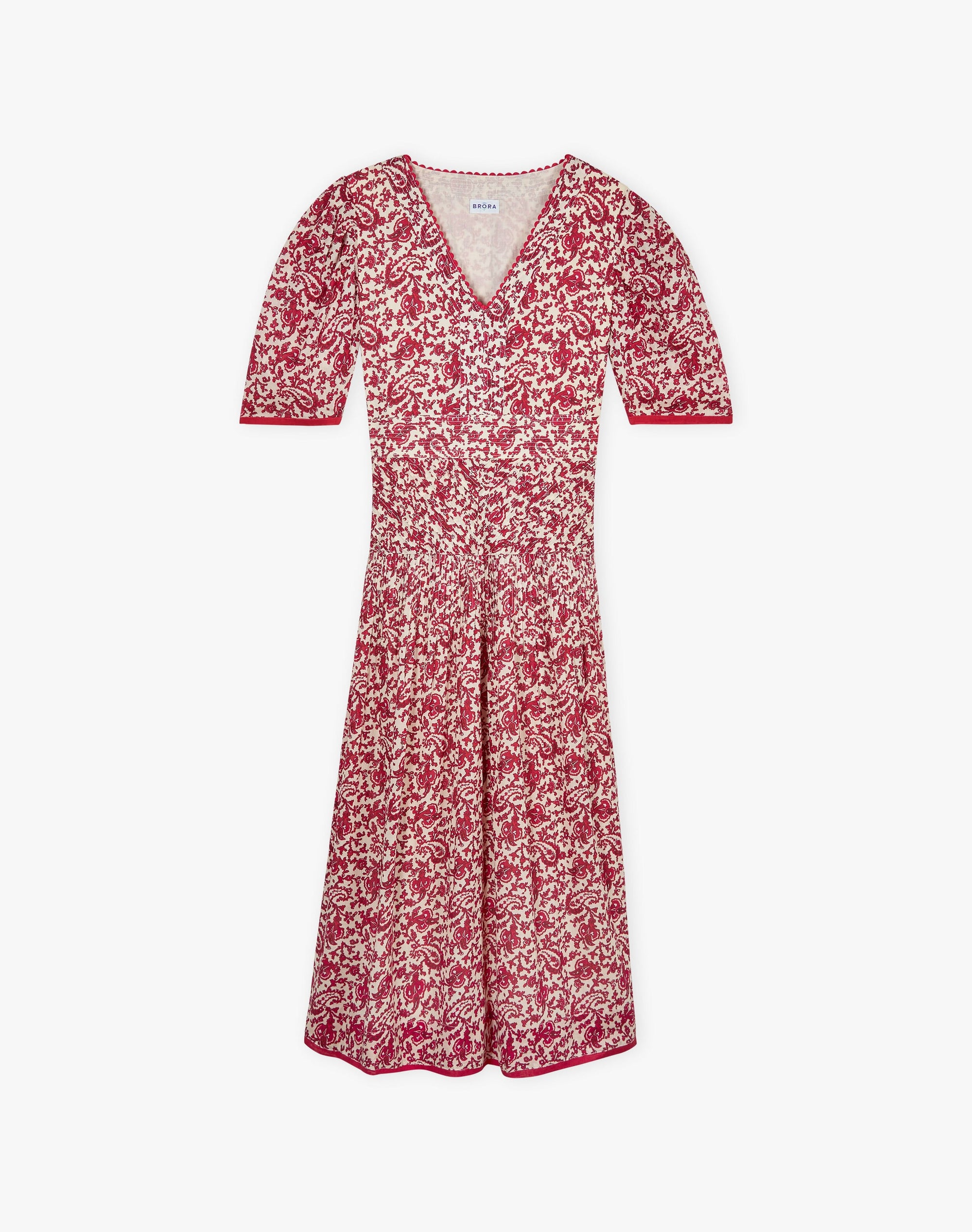 Organic Cotton Paisley Flower Dress