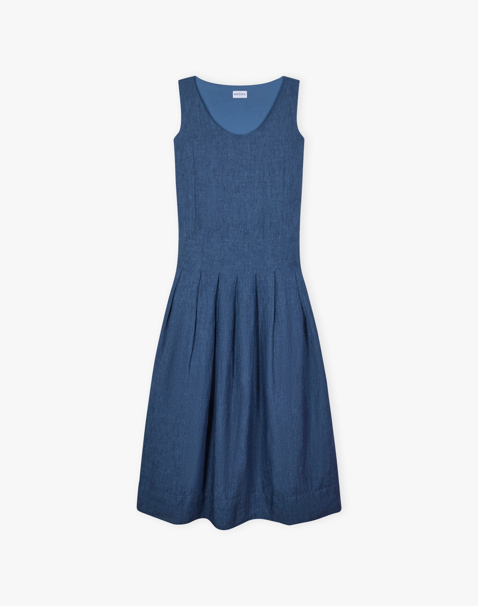 Cross Weave Linen Pinafore
