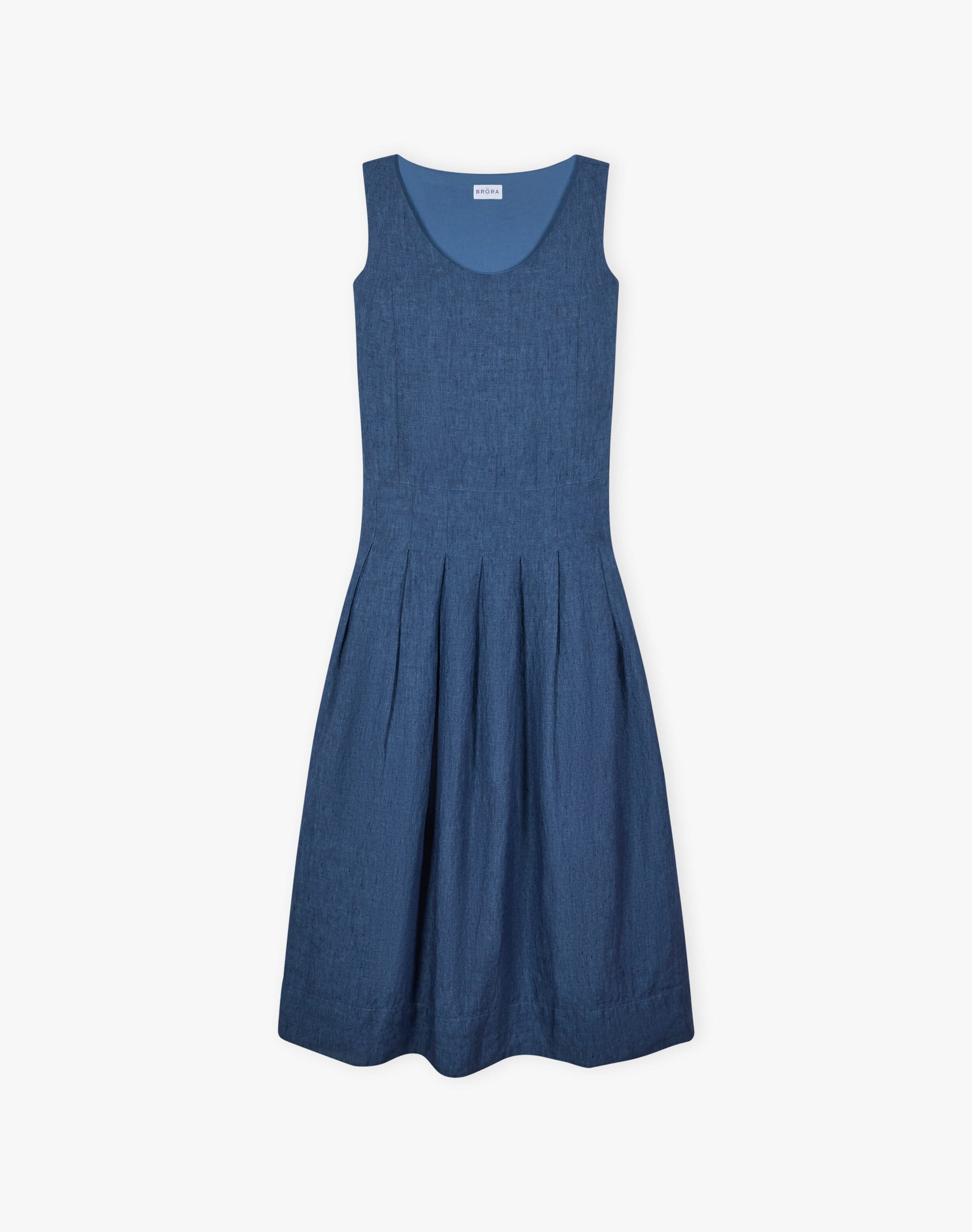 Cross Weave Linen Pinafore