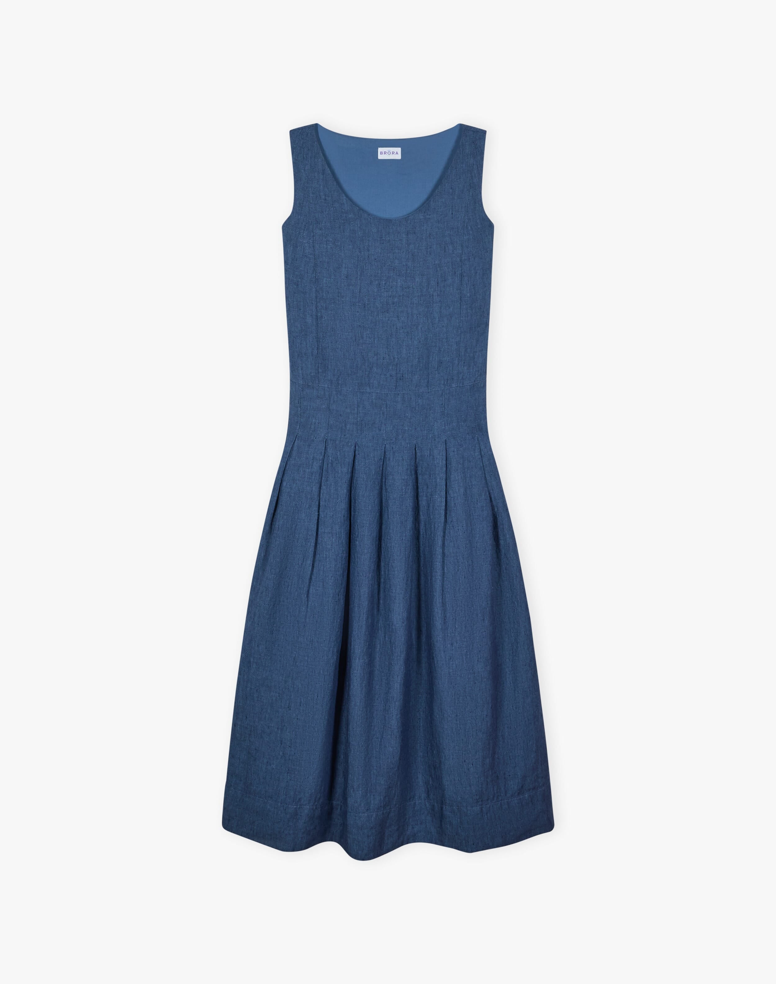 Cross Weave Linen Pinafore