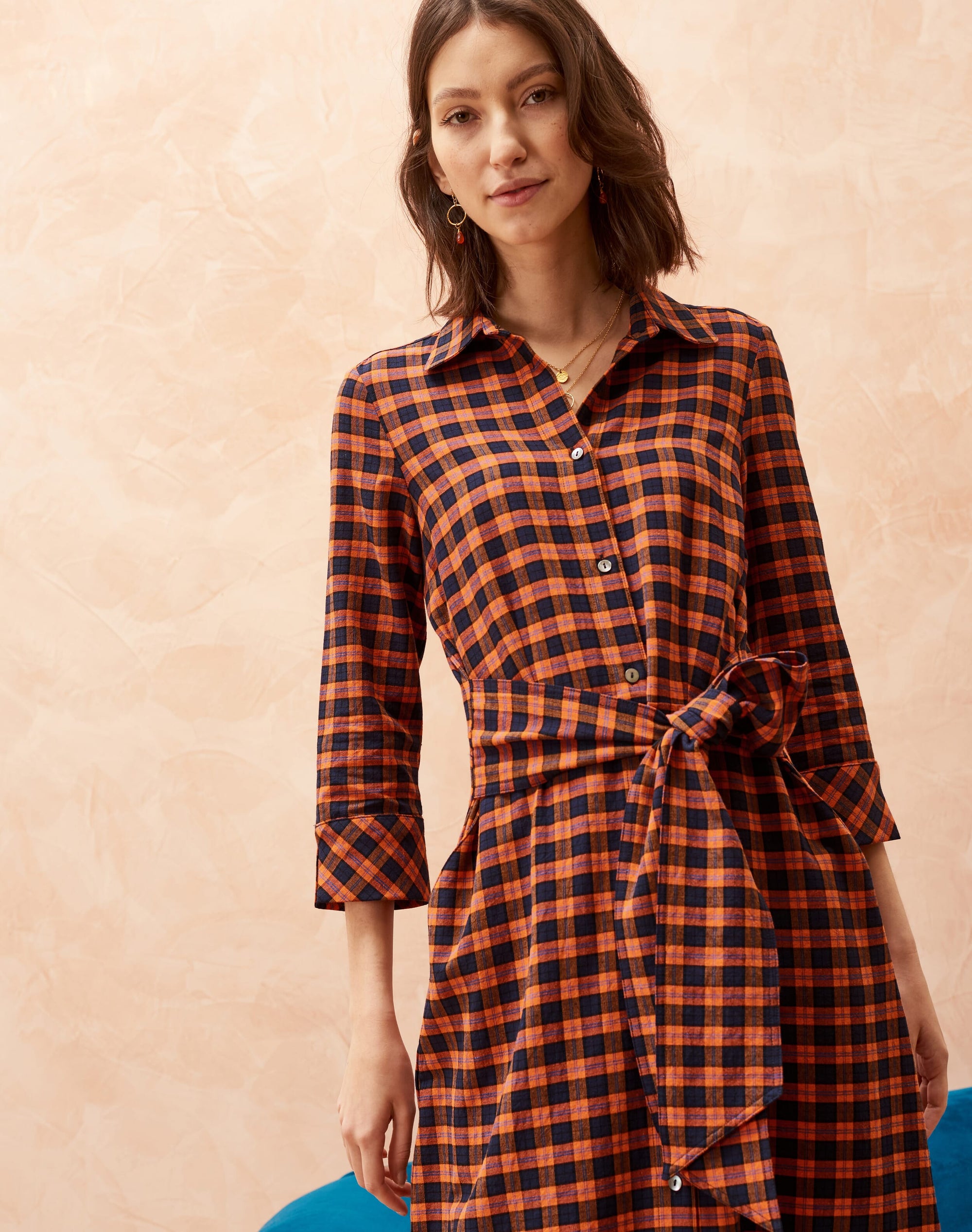Plaid Shirt Dress