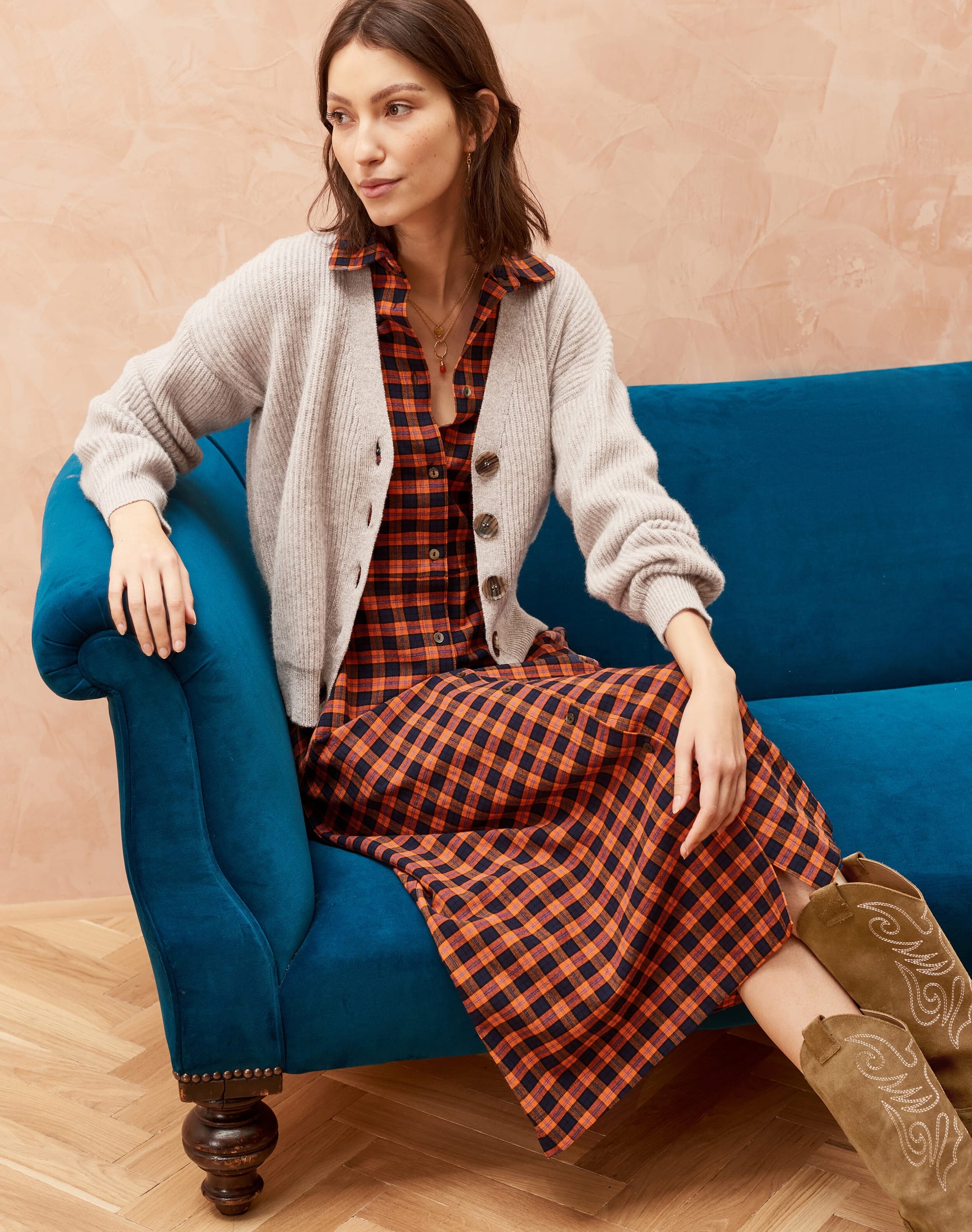 Plaid Shirt Dress