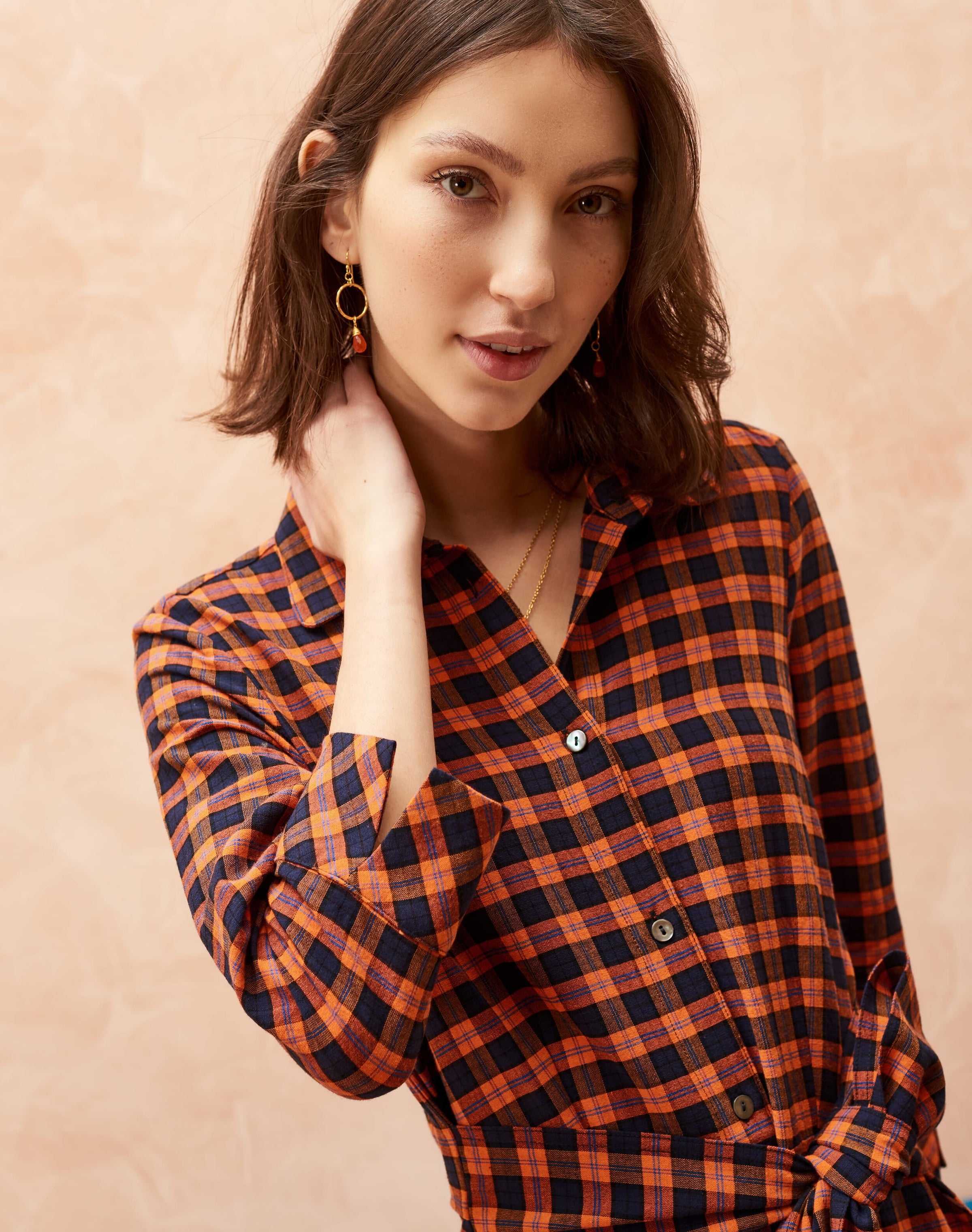 Plaid Shirt Dress