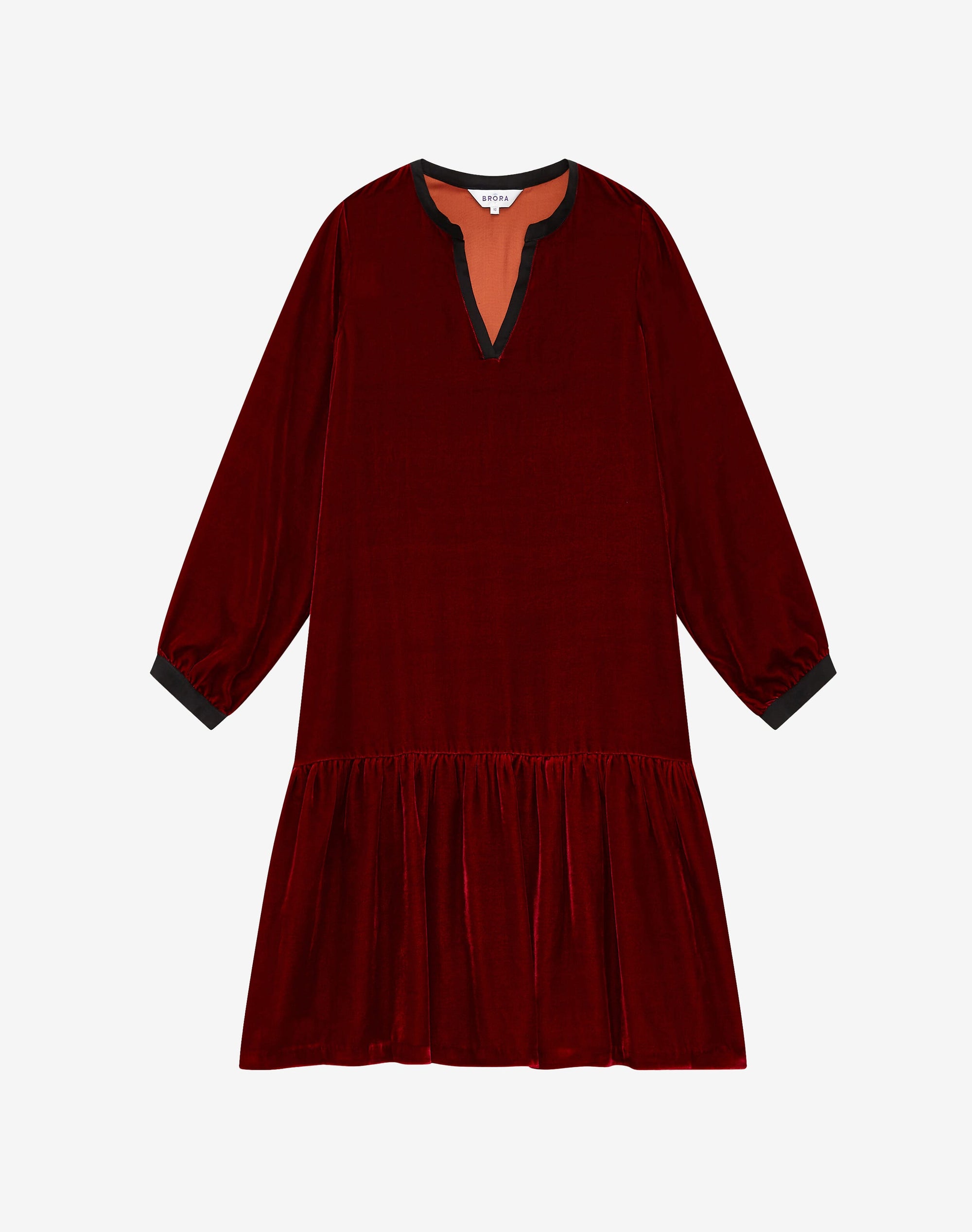 Silk Velvet Tiered Tunic
