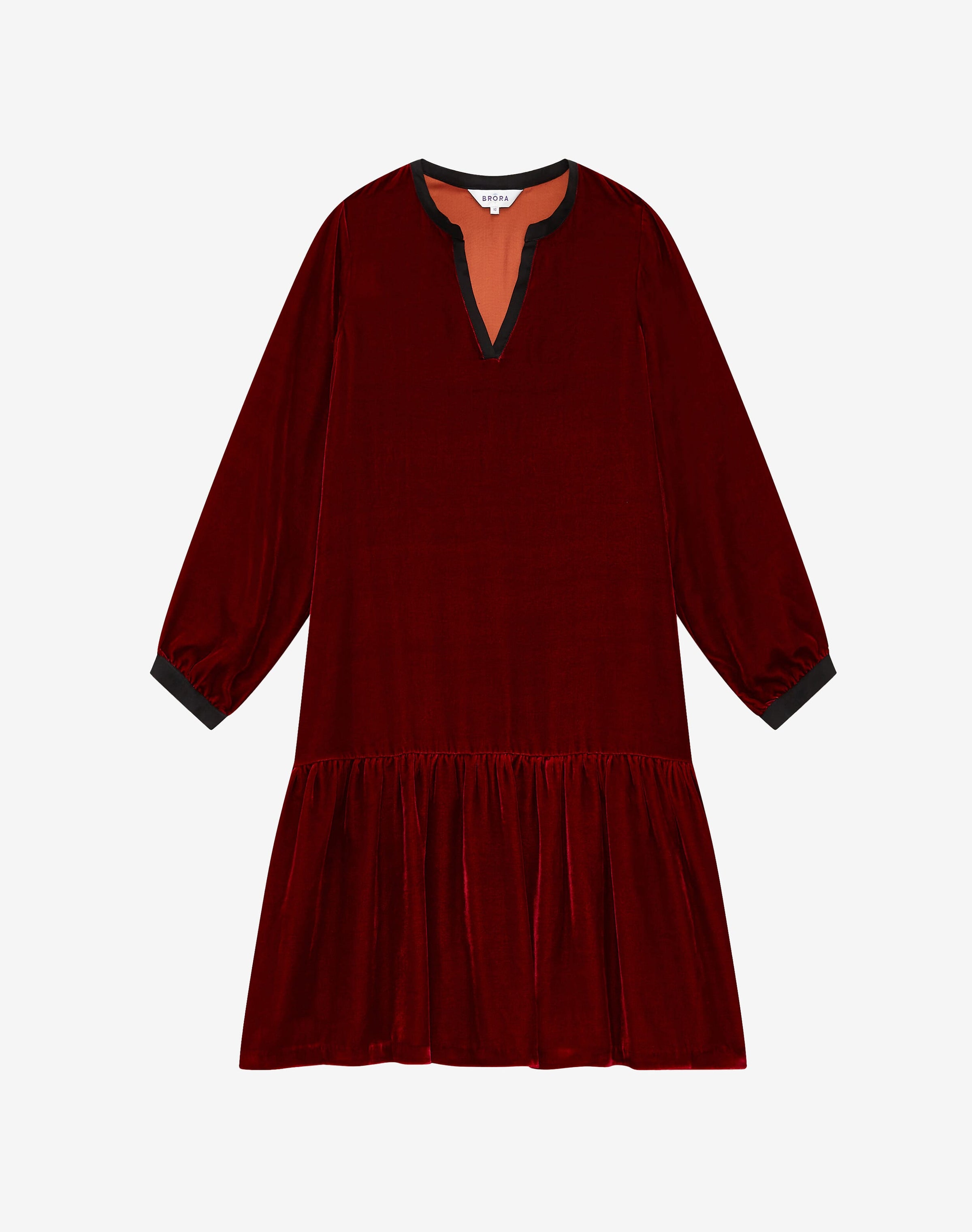 Silk Velvet Tiered Tunic