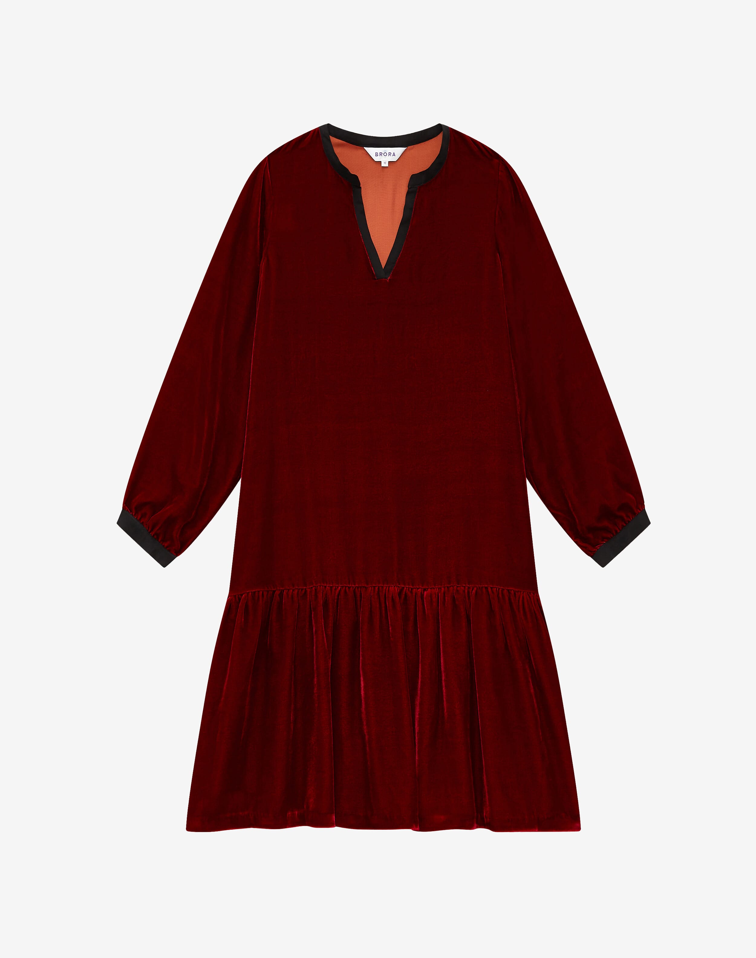 Silk Velvet Tiered Tunic
