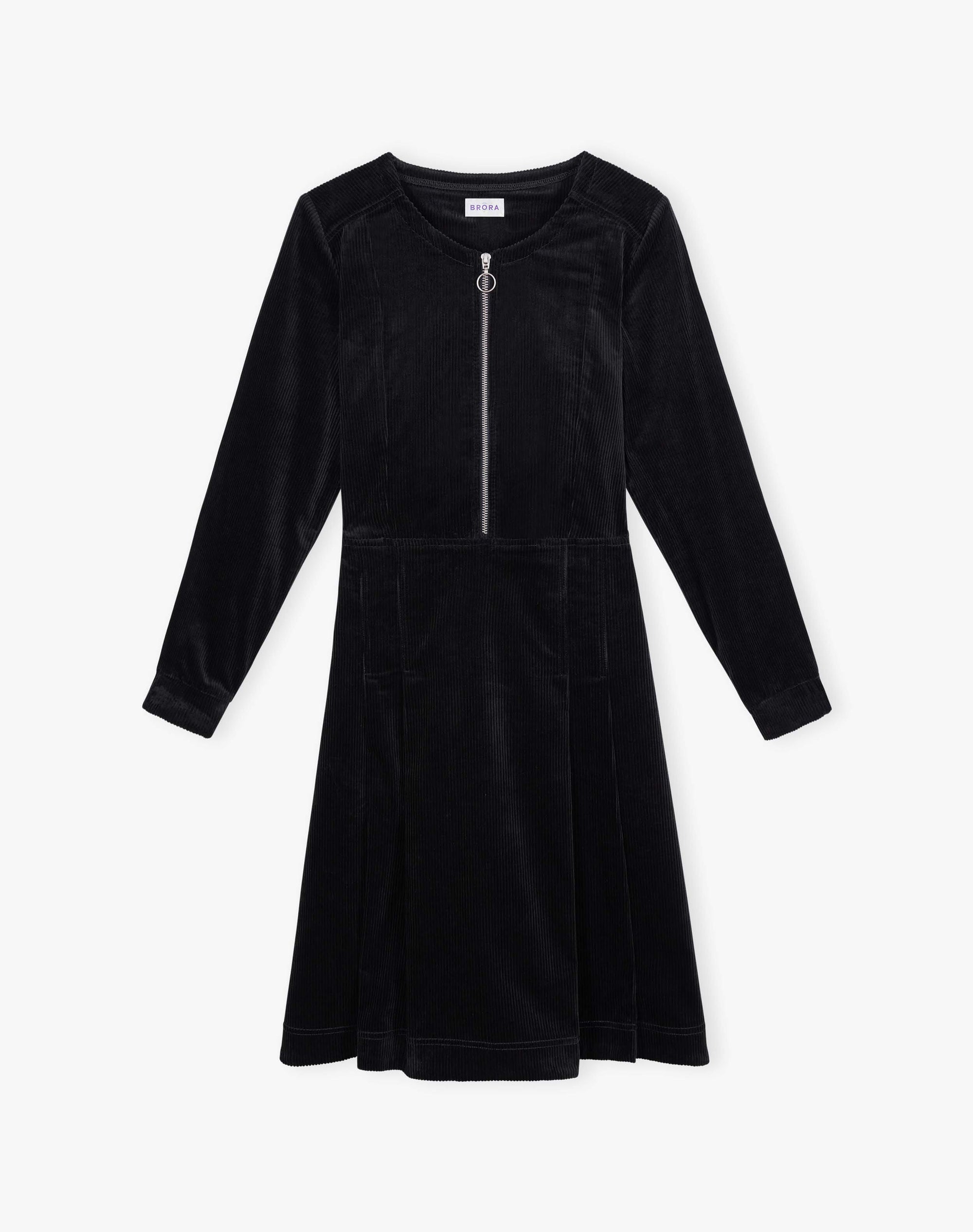 Corduroy Zip Up Dress
