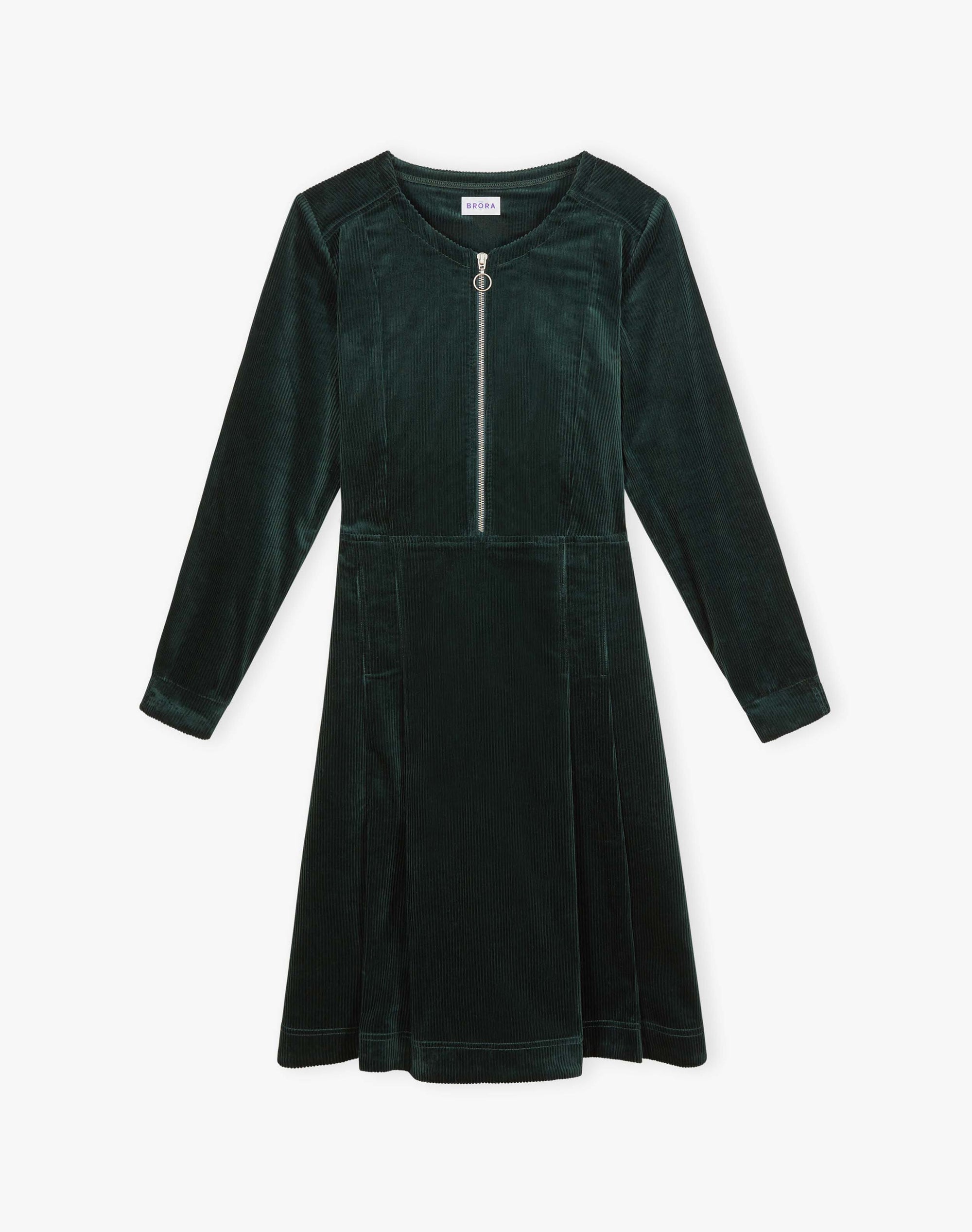 Corduroy Zip Up Dress