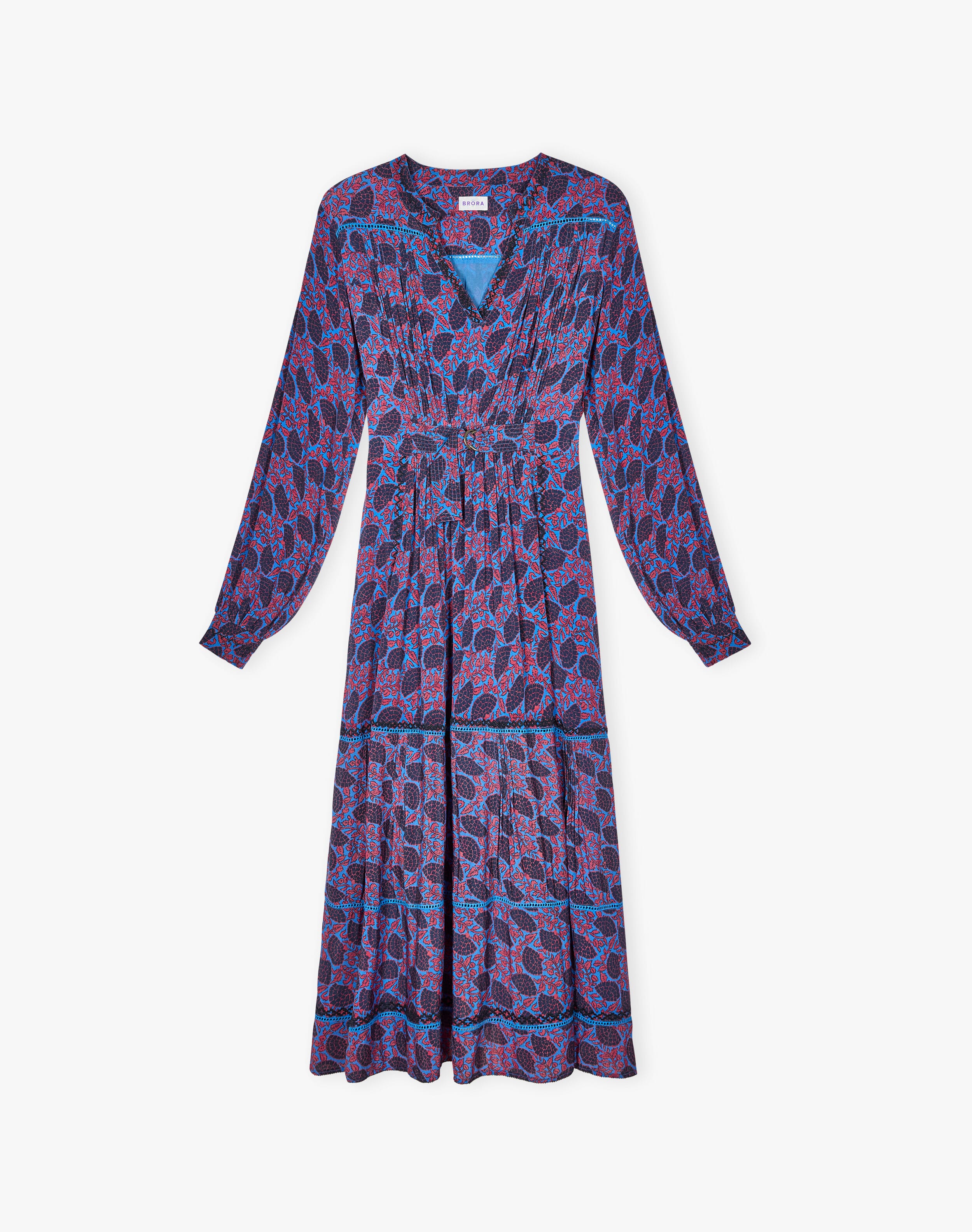 Floral Fan Print Dress