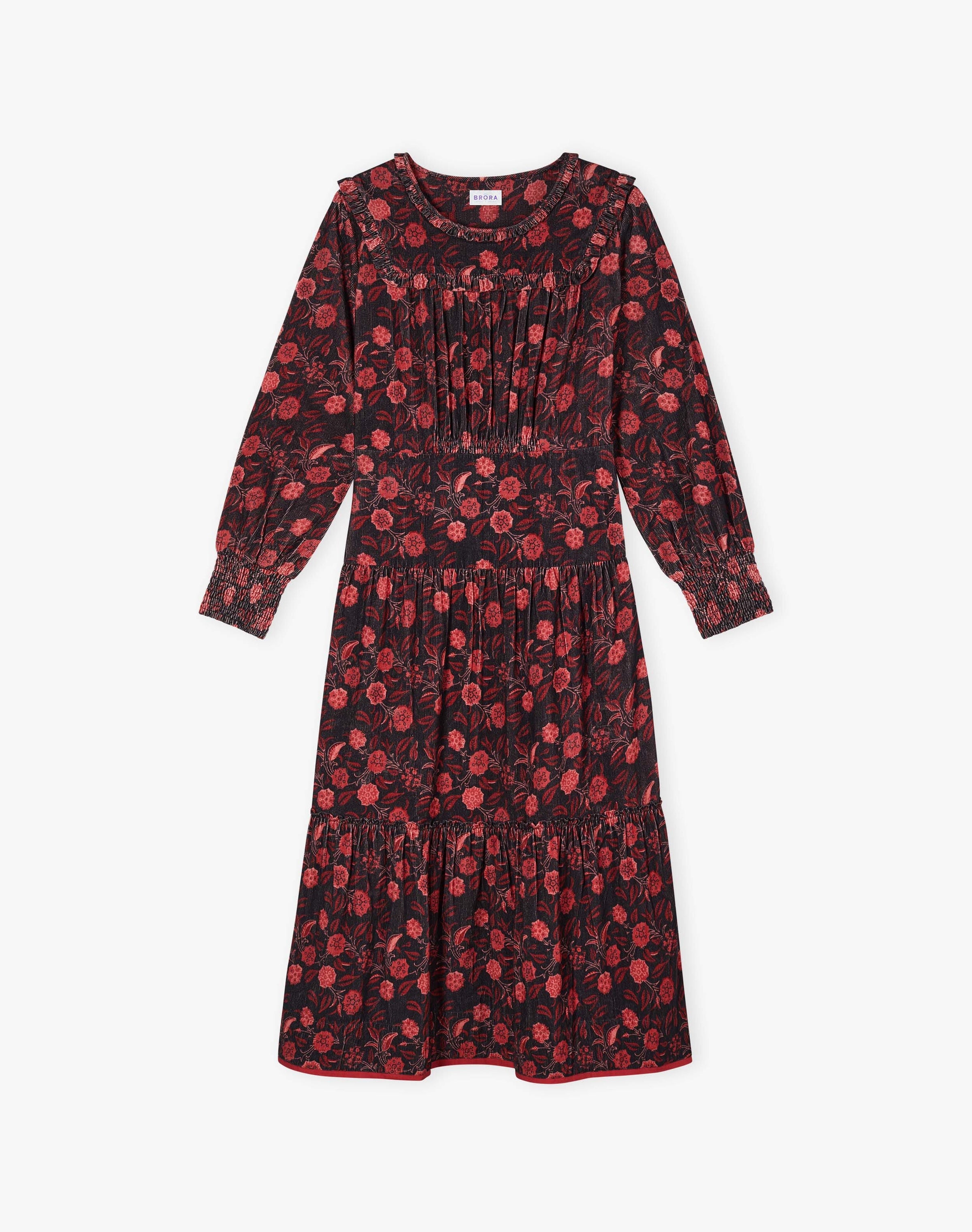 Needlecord Block Print Dress