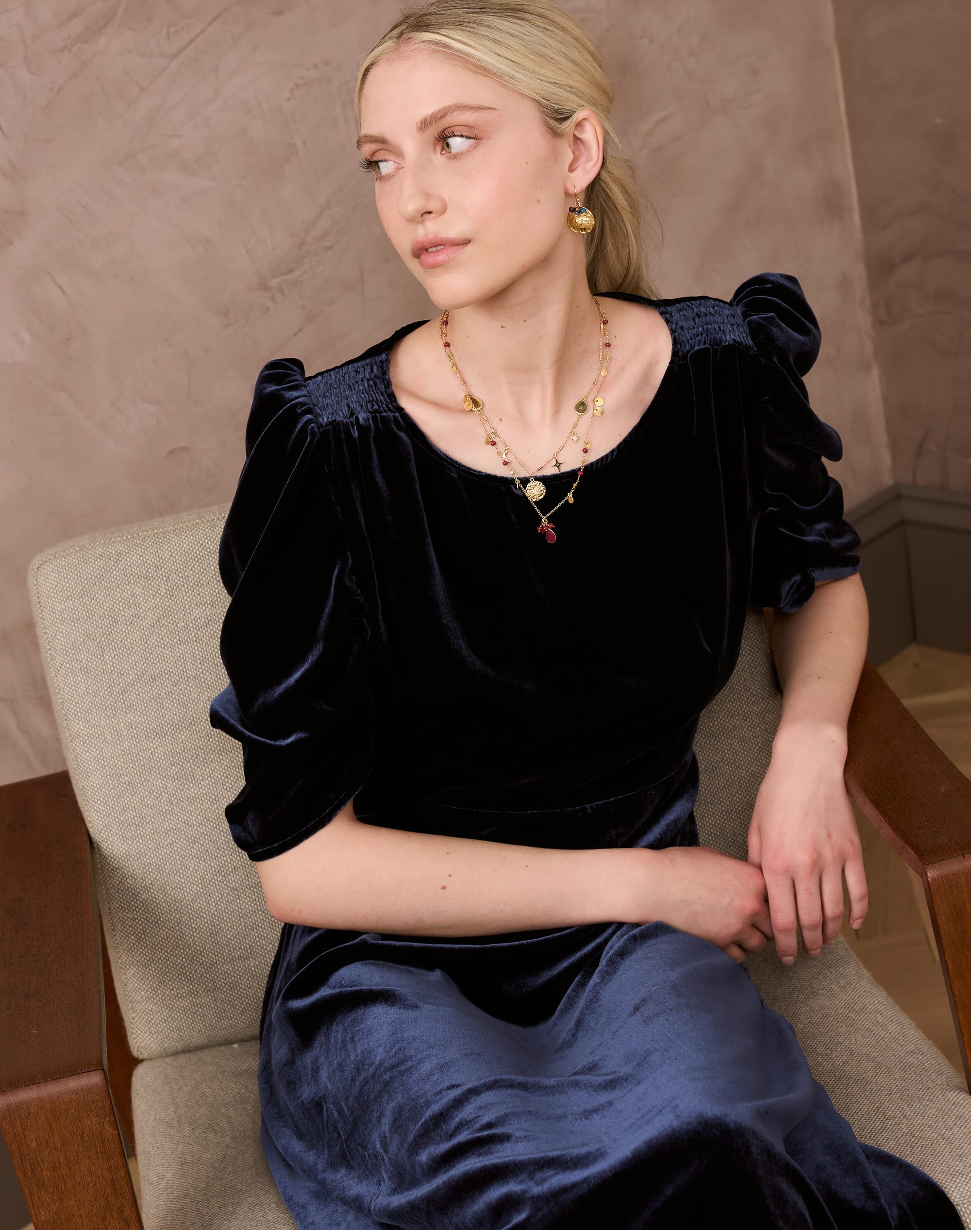 Silk Velvet Dress