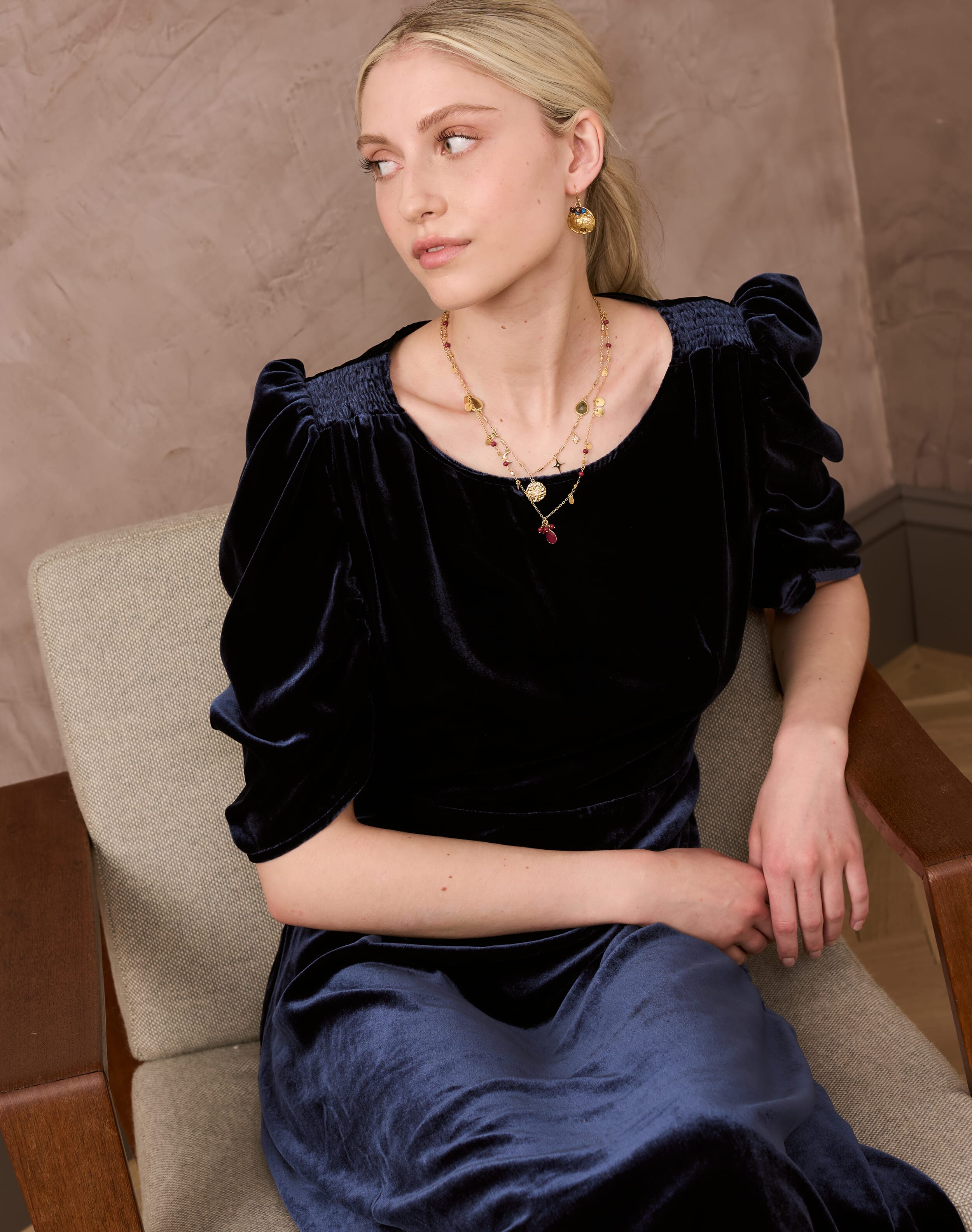 Silk Velvet Dress