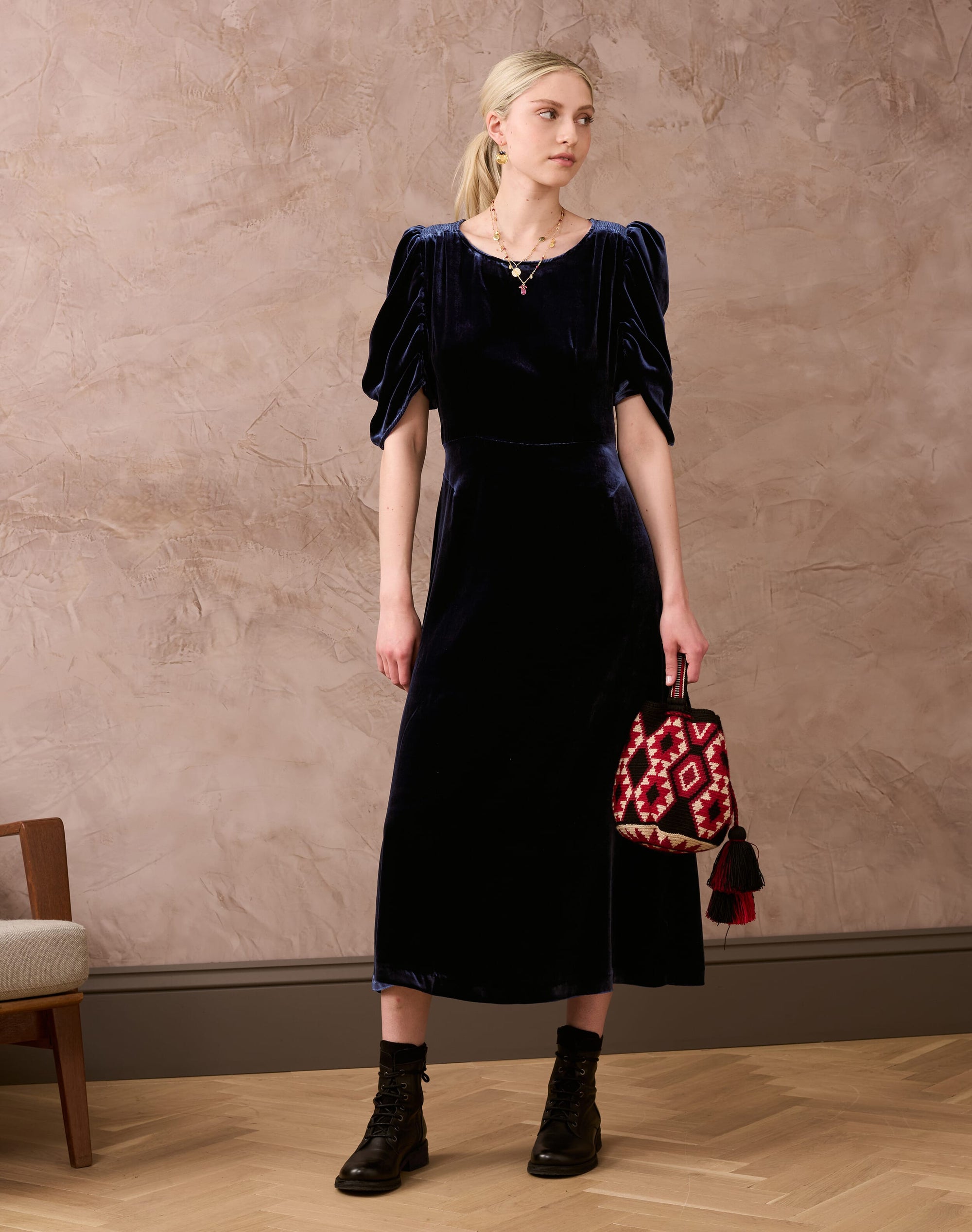 Silk Velvet Dress