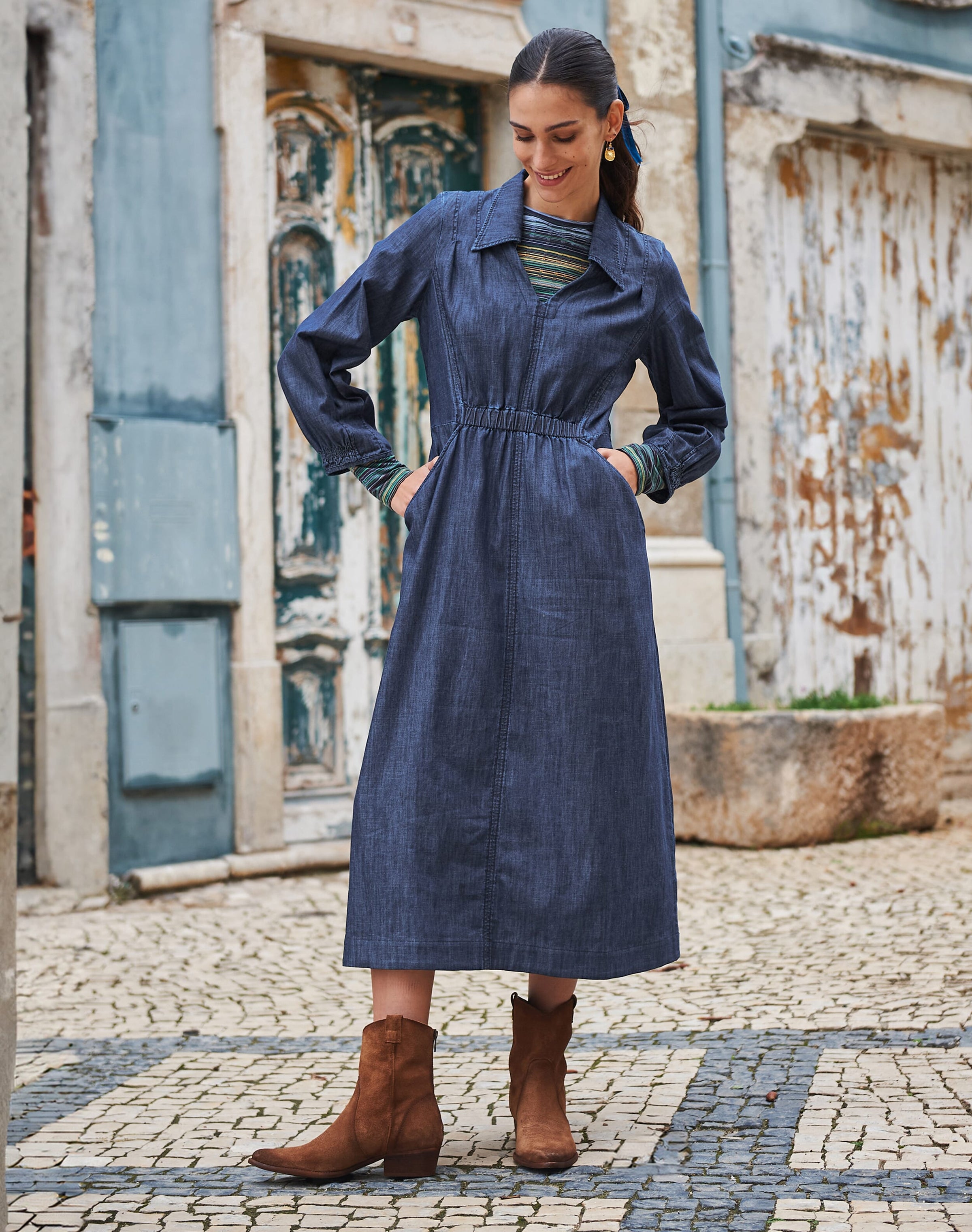 Denim Utility Dress