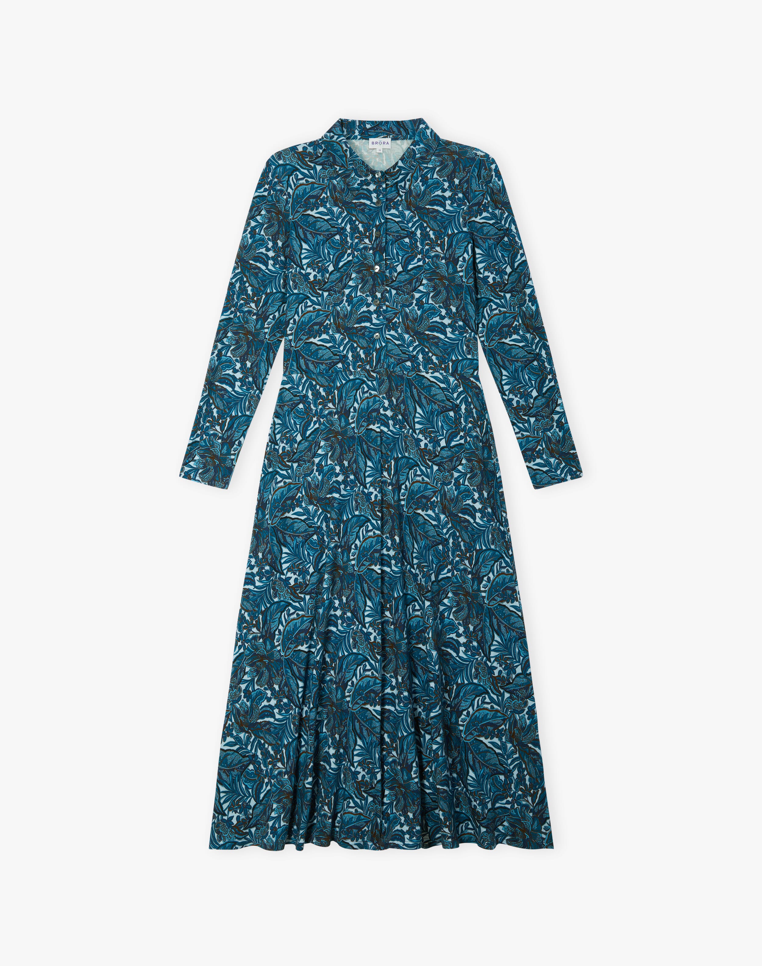 Liberty Print Jersey Shirt Dress