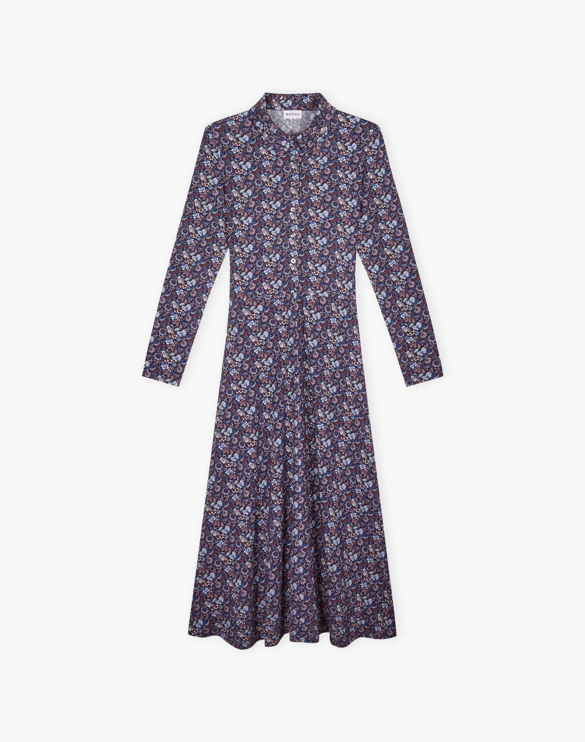 Liberty Print Jersey Shirt Dress