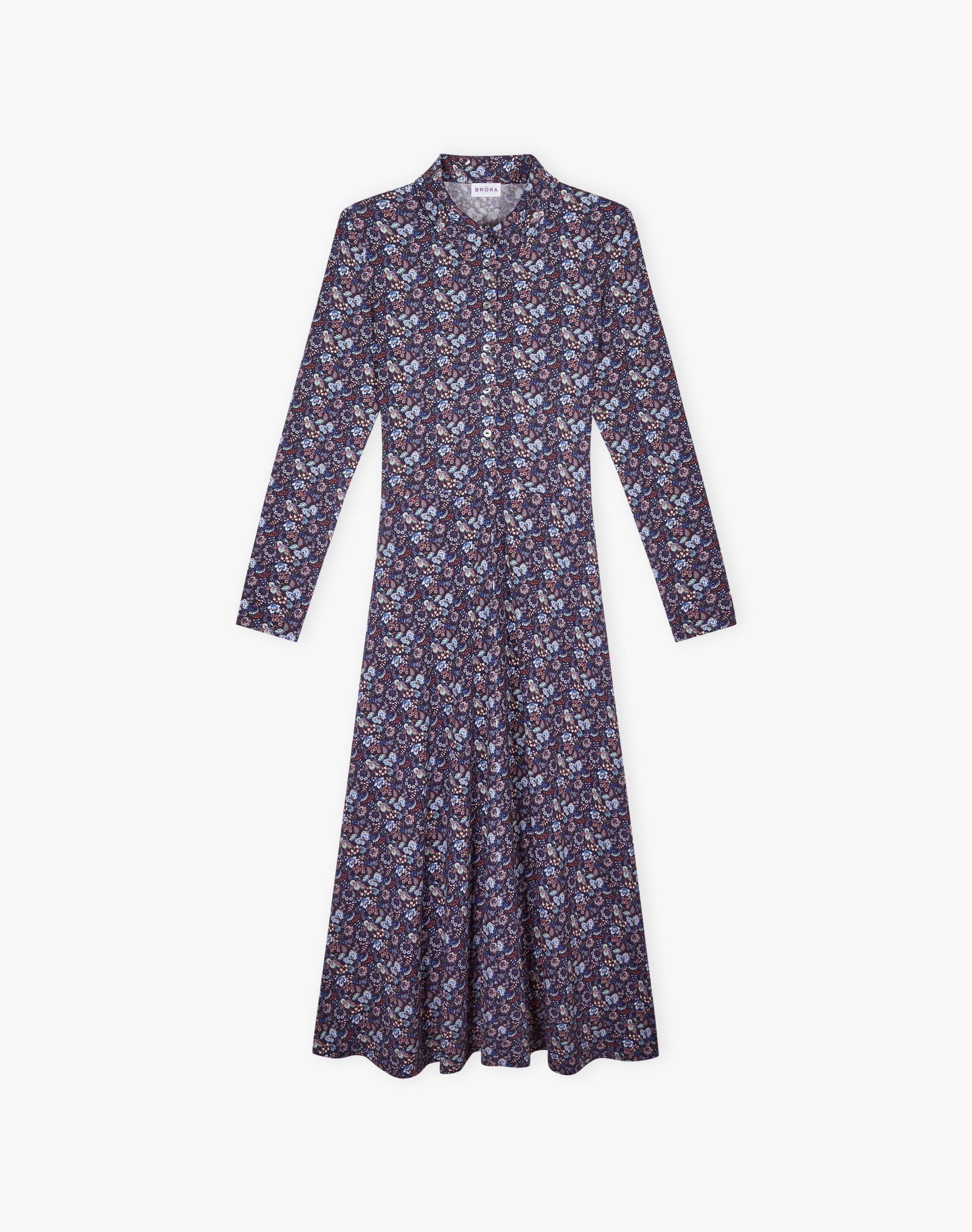 Liberty Print Jersey Shirt Dress