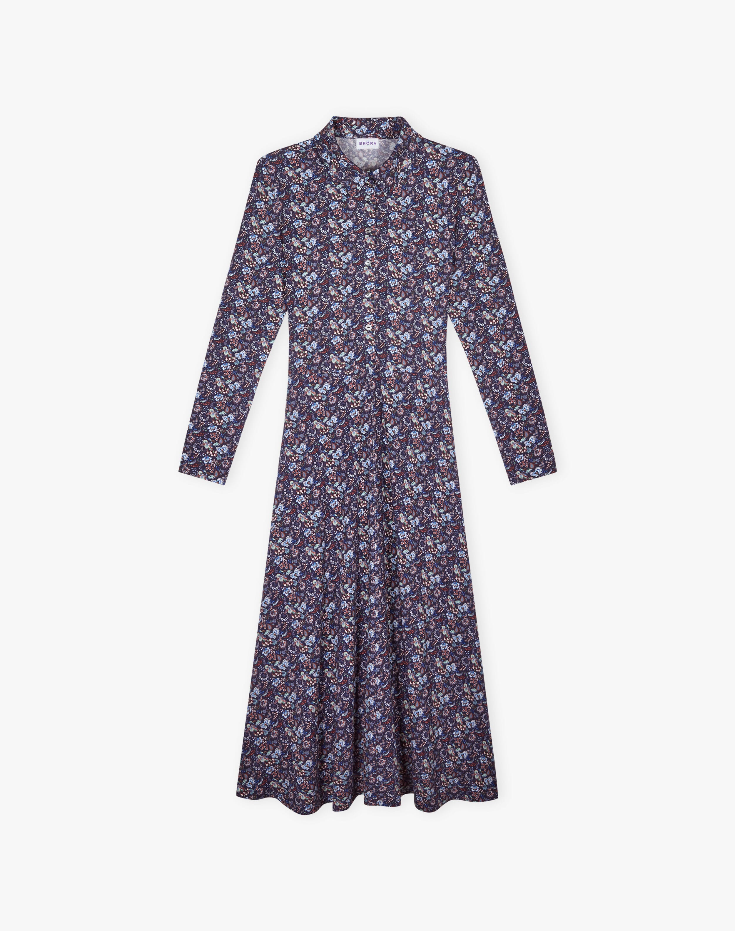 Liberty Print Jersey Shirt Dress