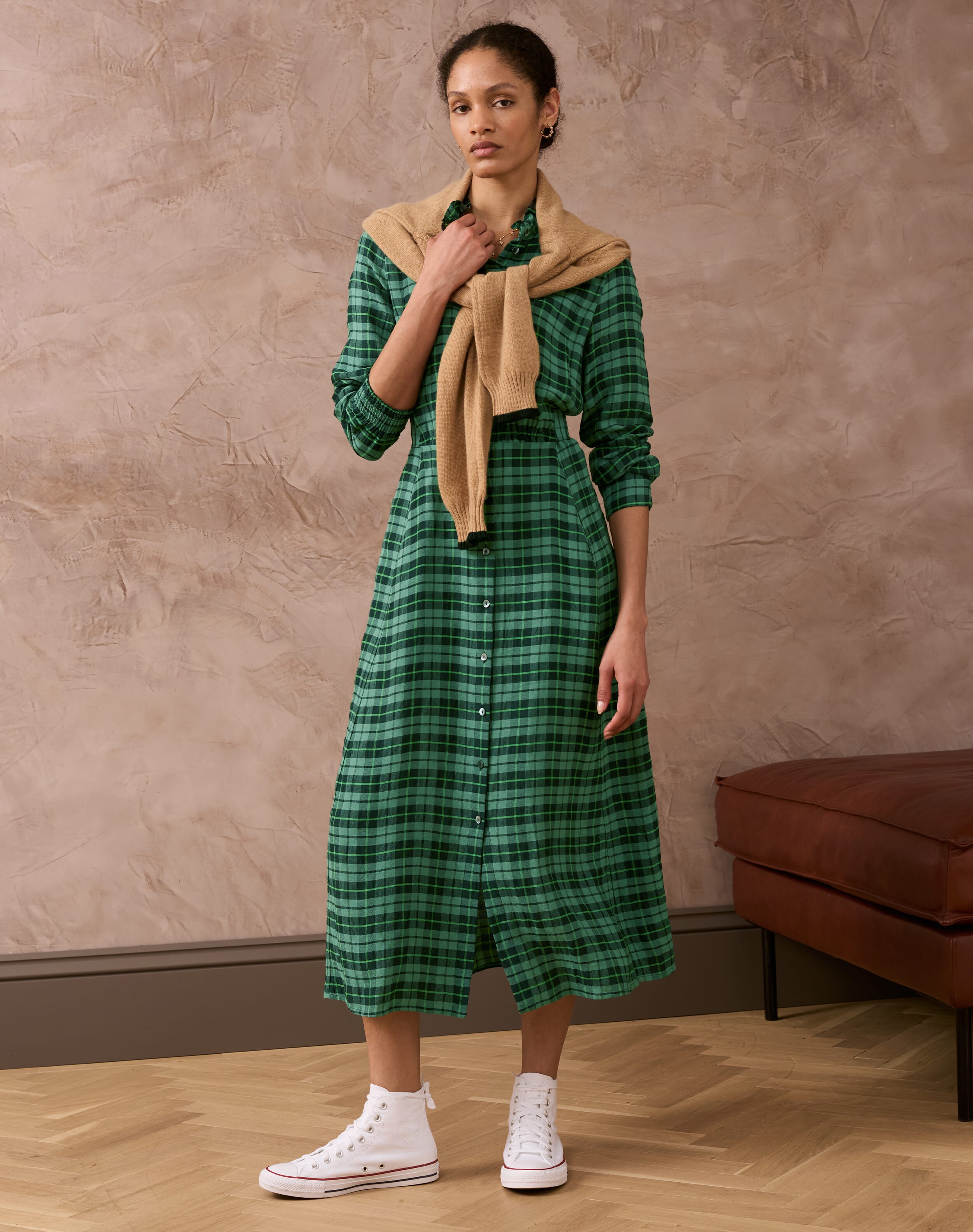 Plaid Shirt Dress