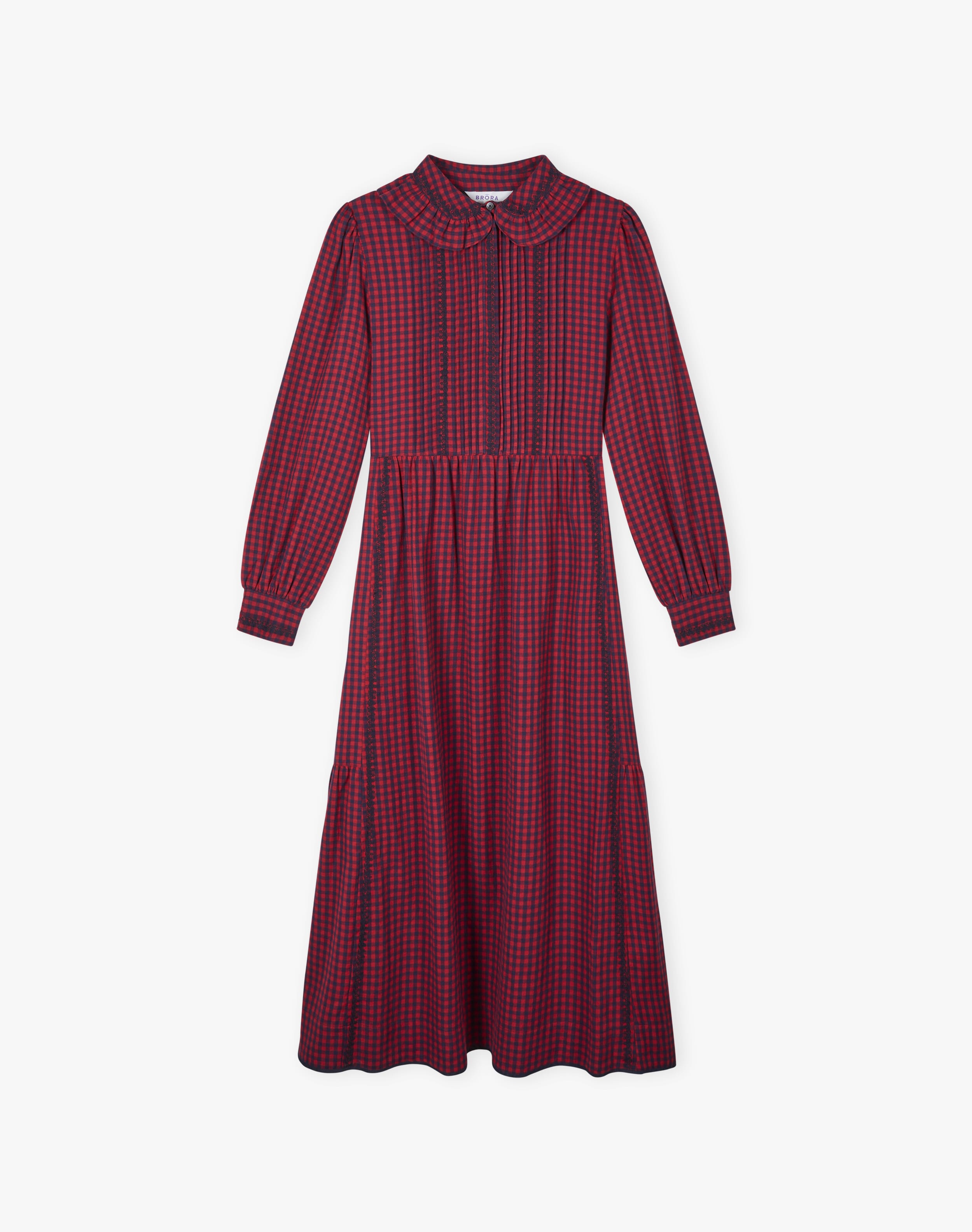 Brushed Cotton Gingham Dress