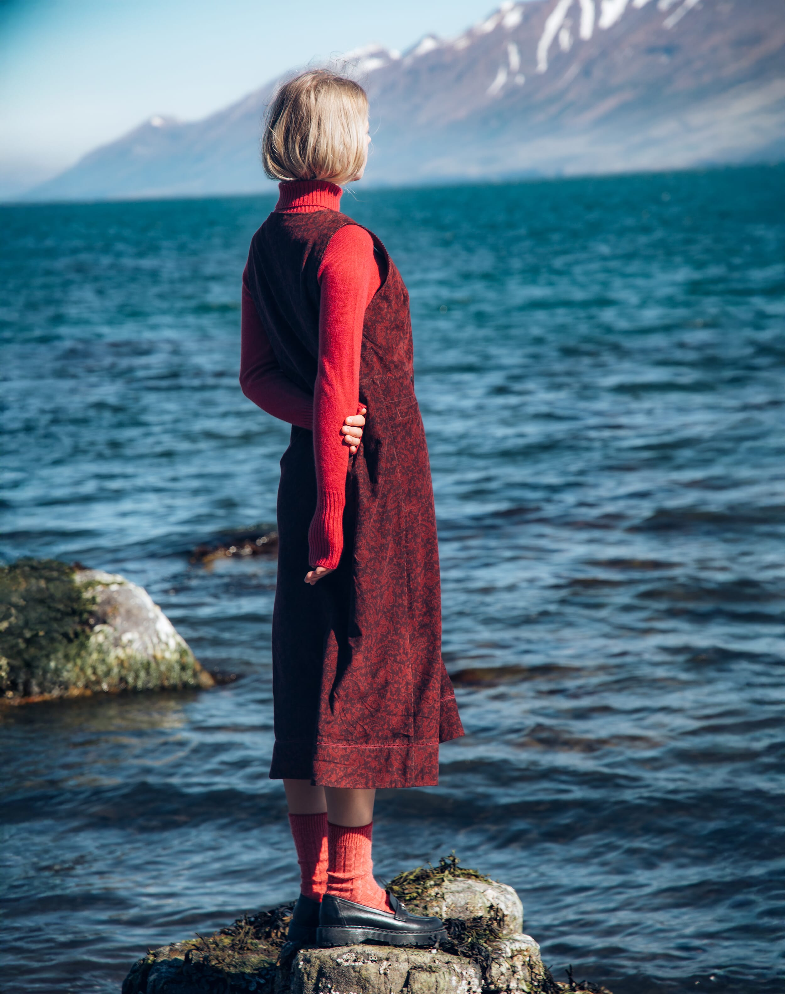 Organic Needlecord Pinafore