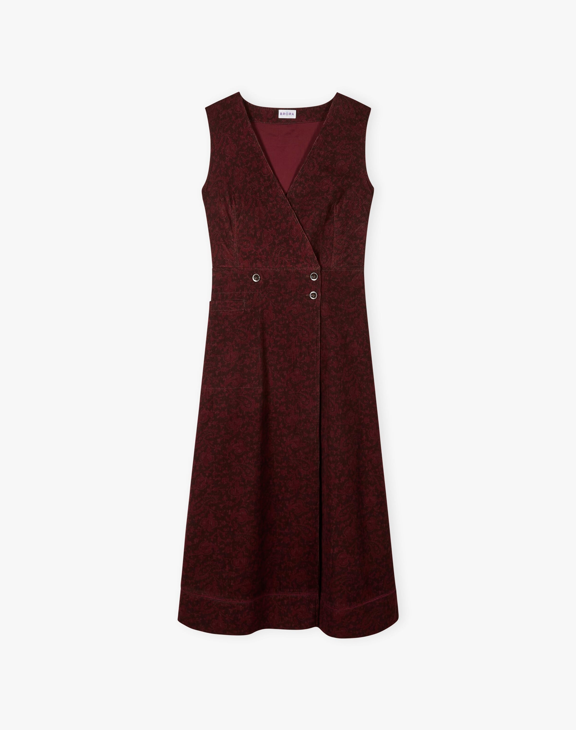 Organic Needlecord Pinafore