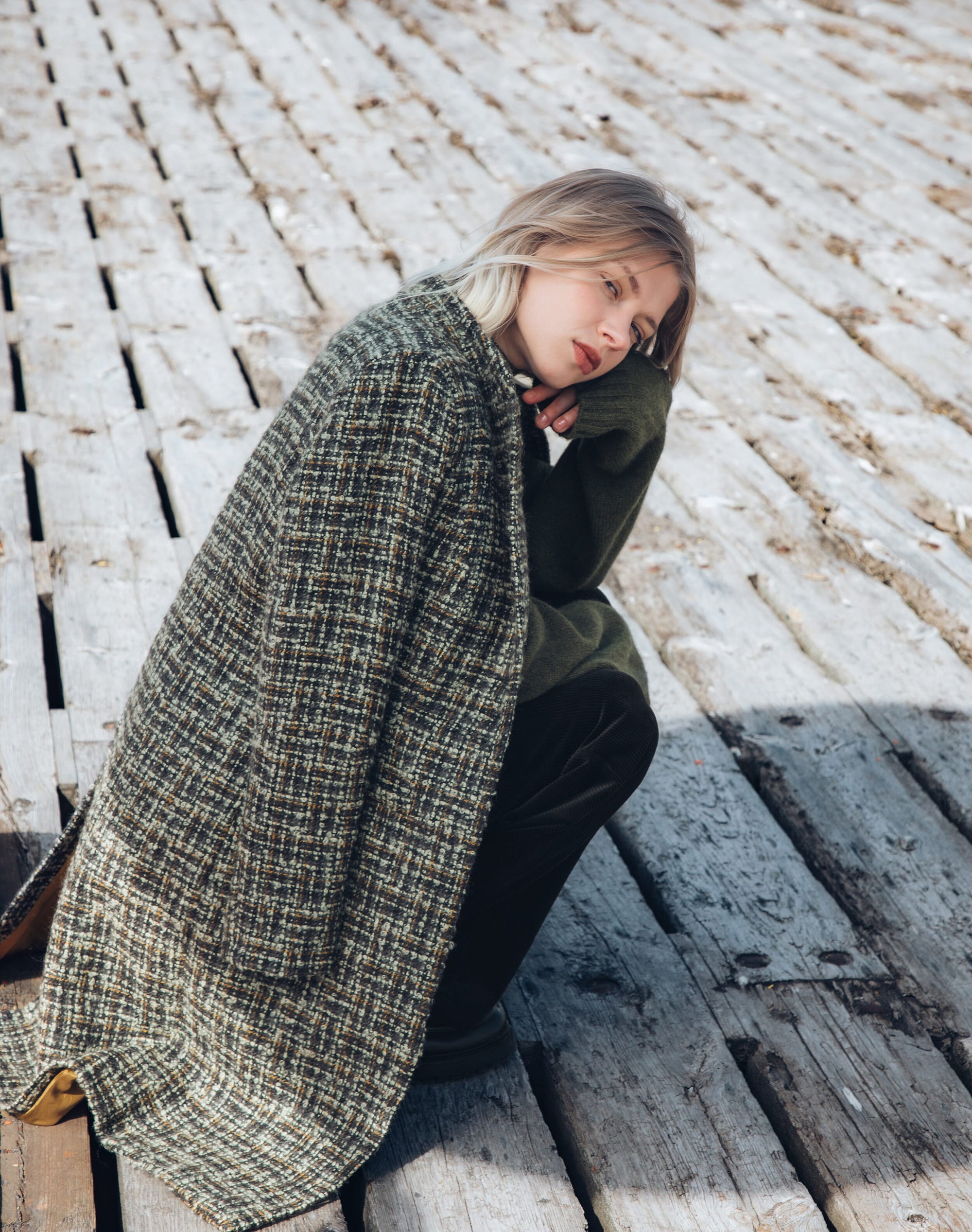 Scottish Mohair Wool Coat