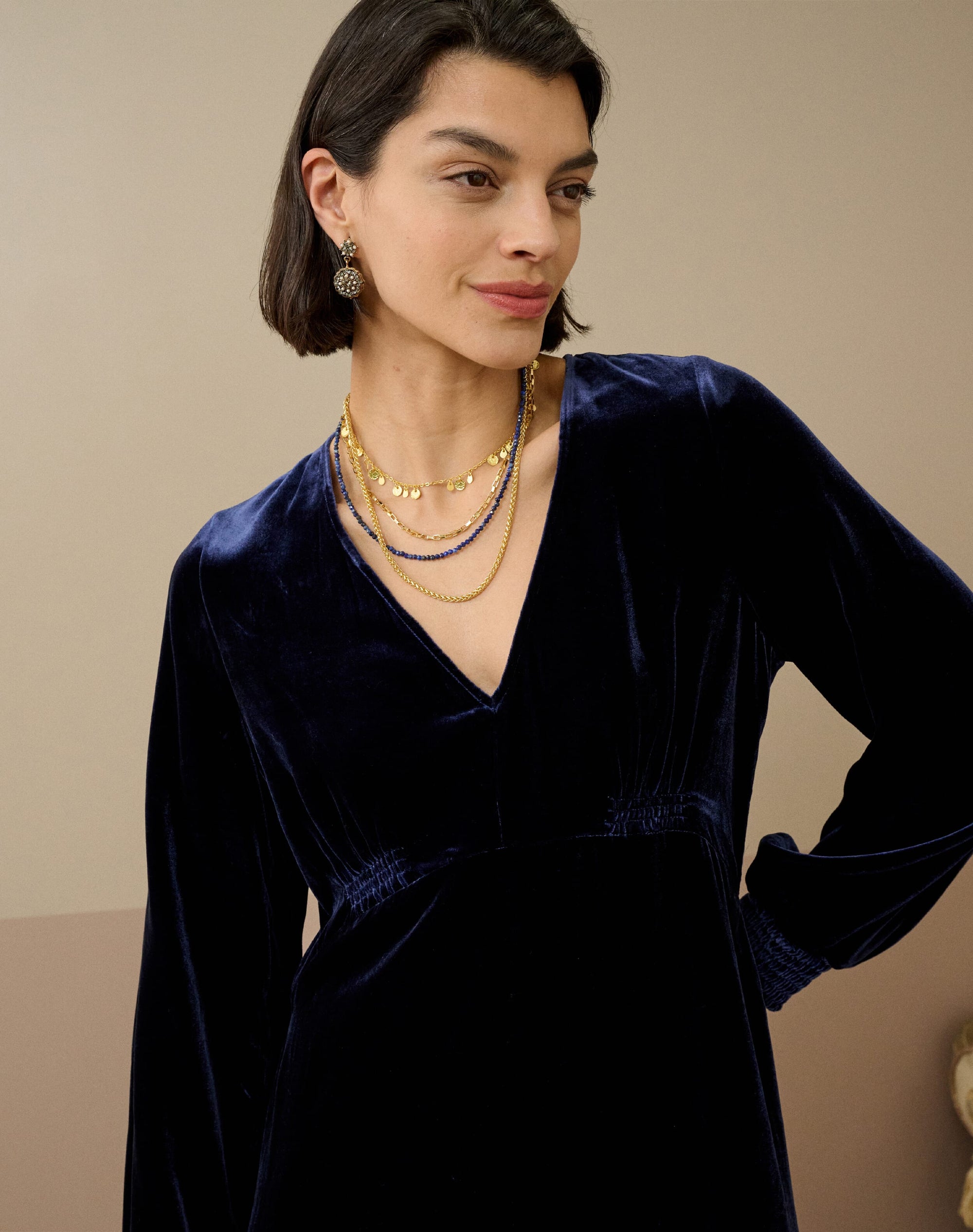 Silk Velvet Dress