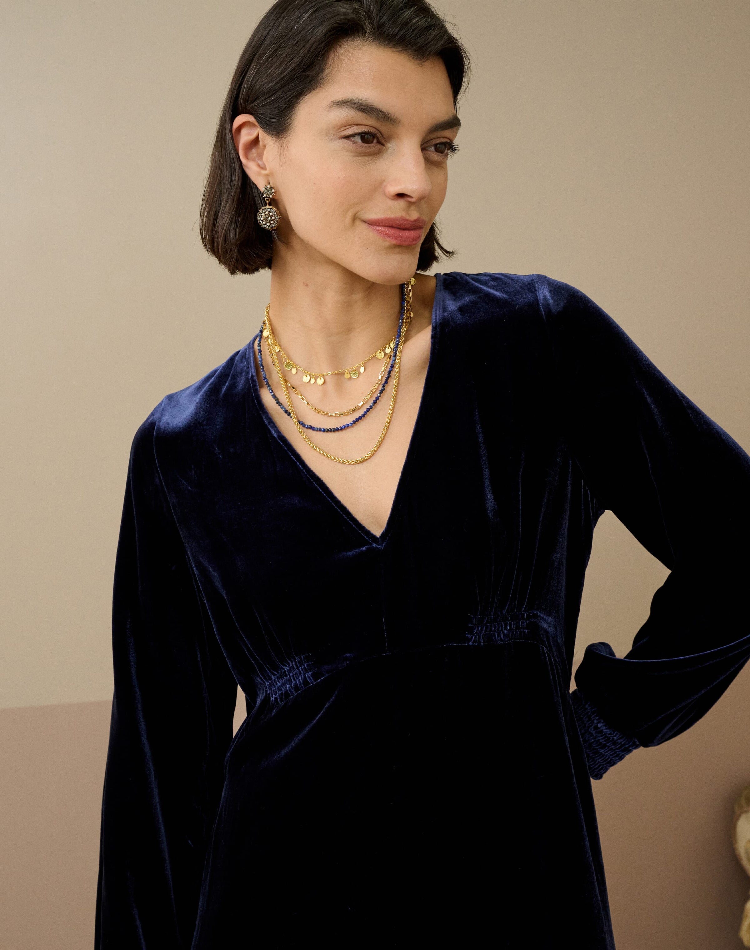 Silk Velvet Dress