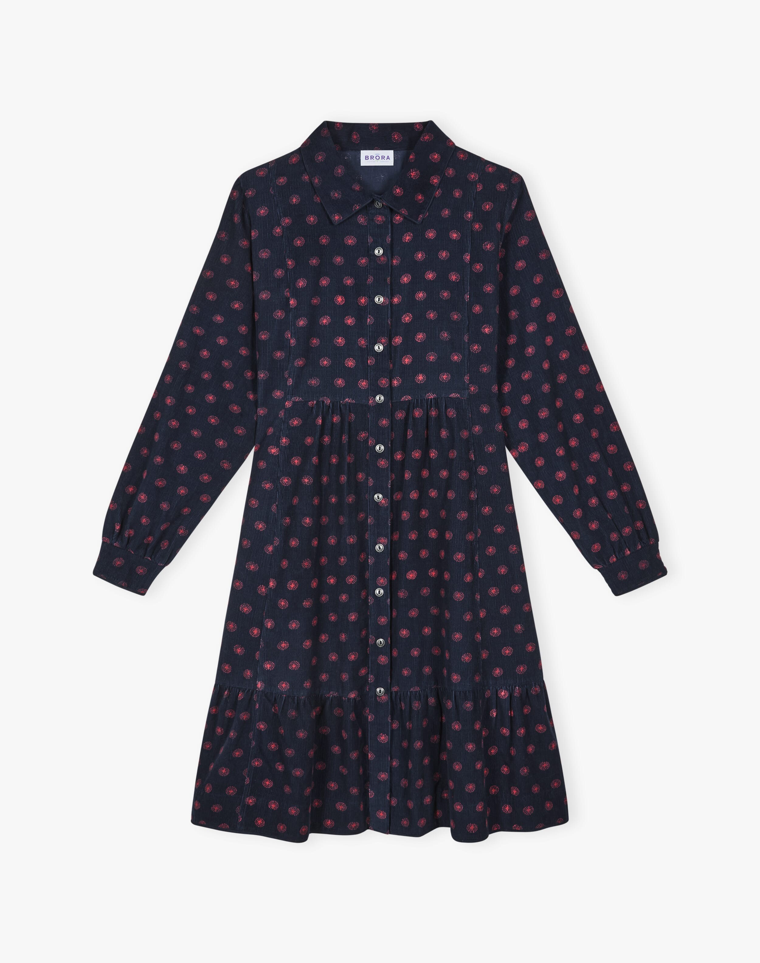 Organic Needlecord Shirt Dress