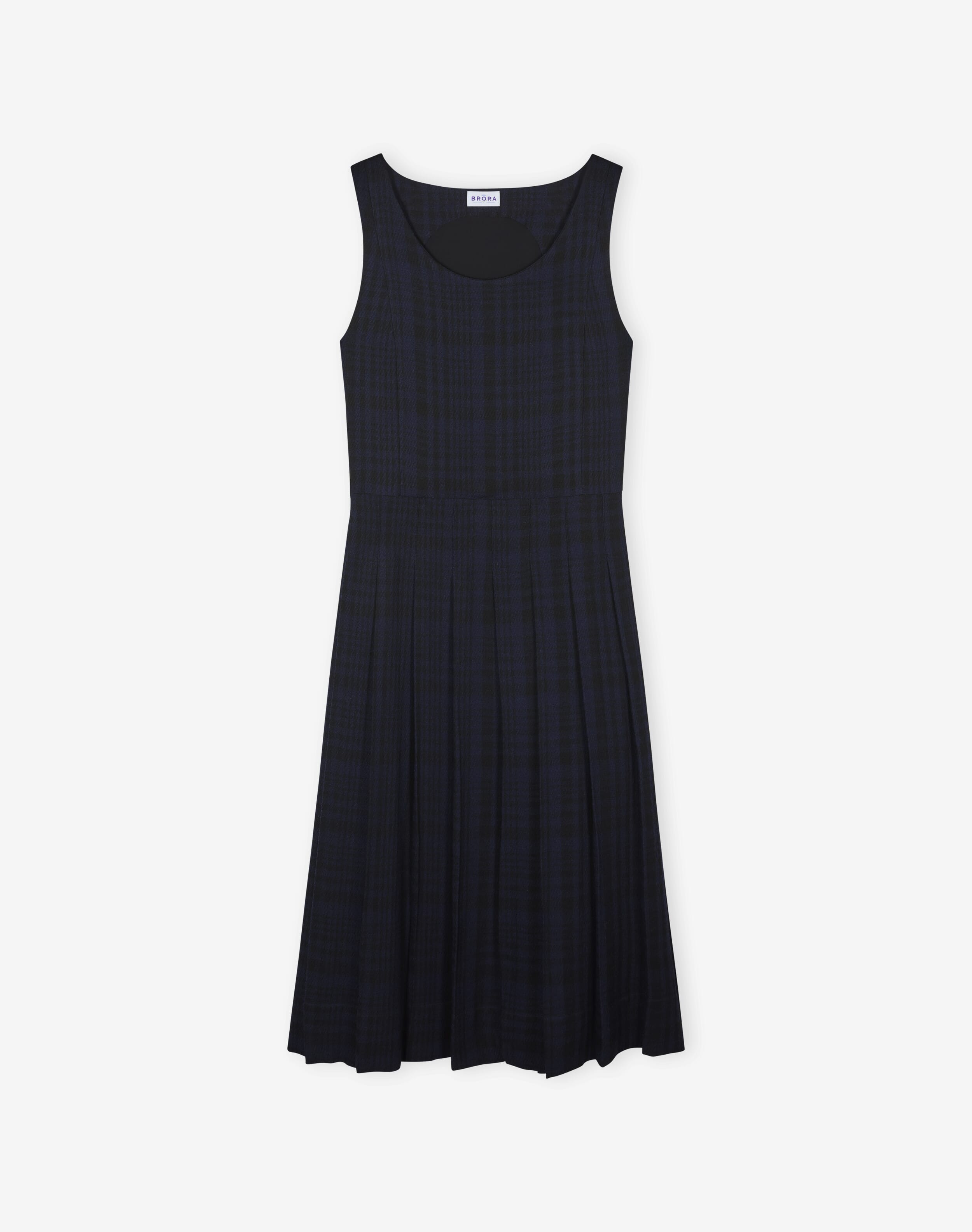 Check Pleated Pinafore