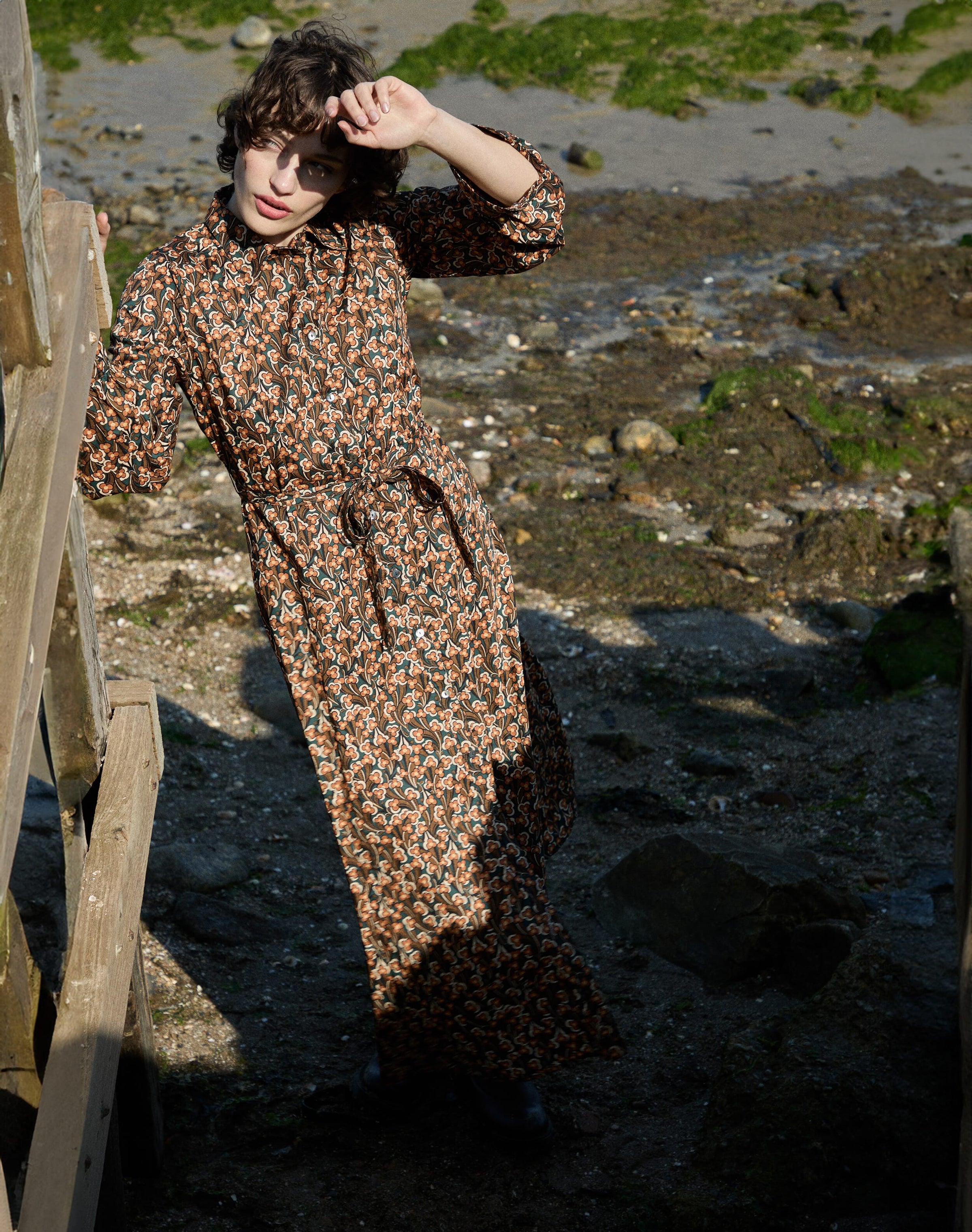 Liberty Print Organic Cotton Shirt Dress