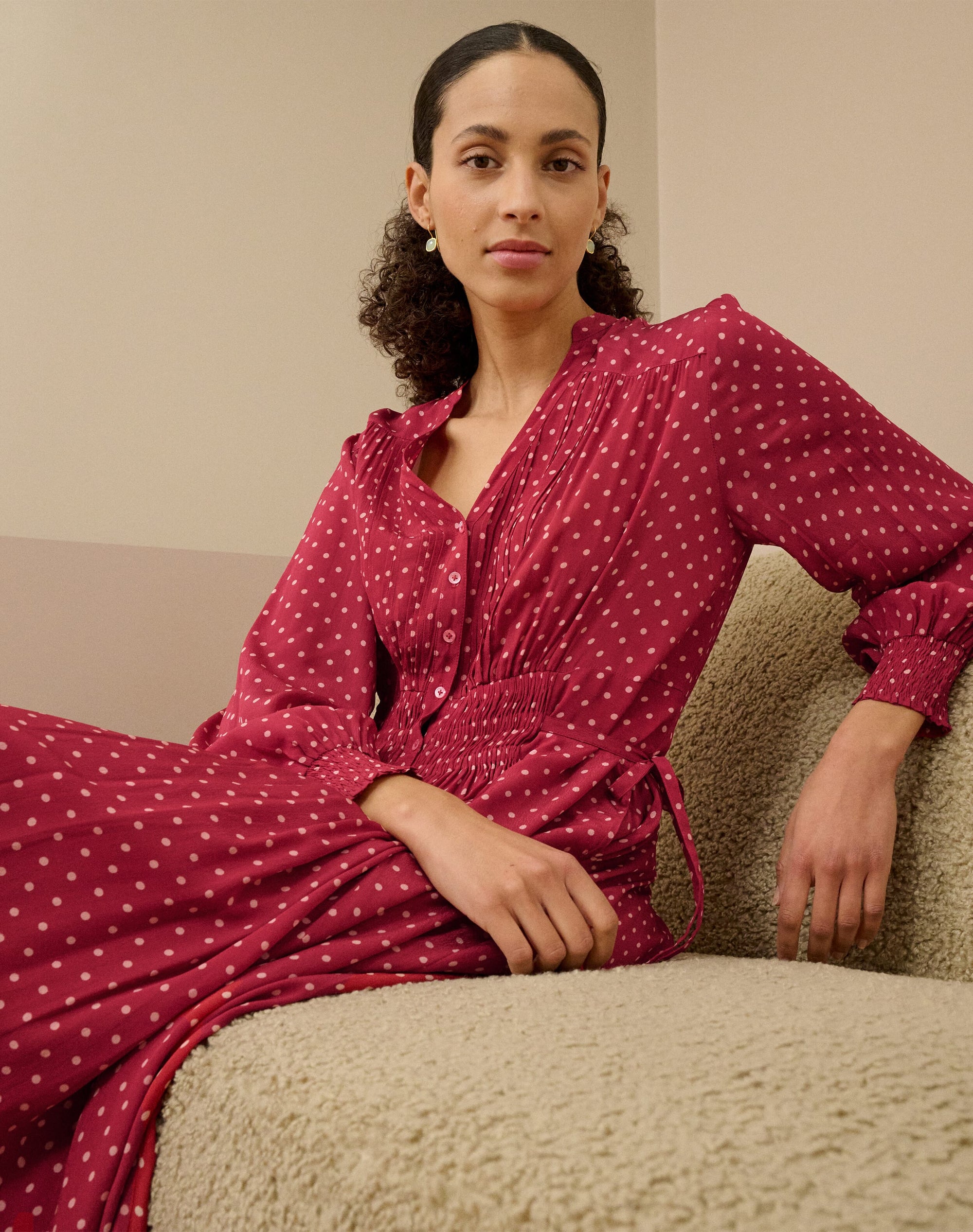 Polka Dot Shirt Dress