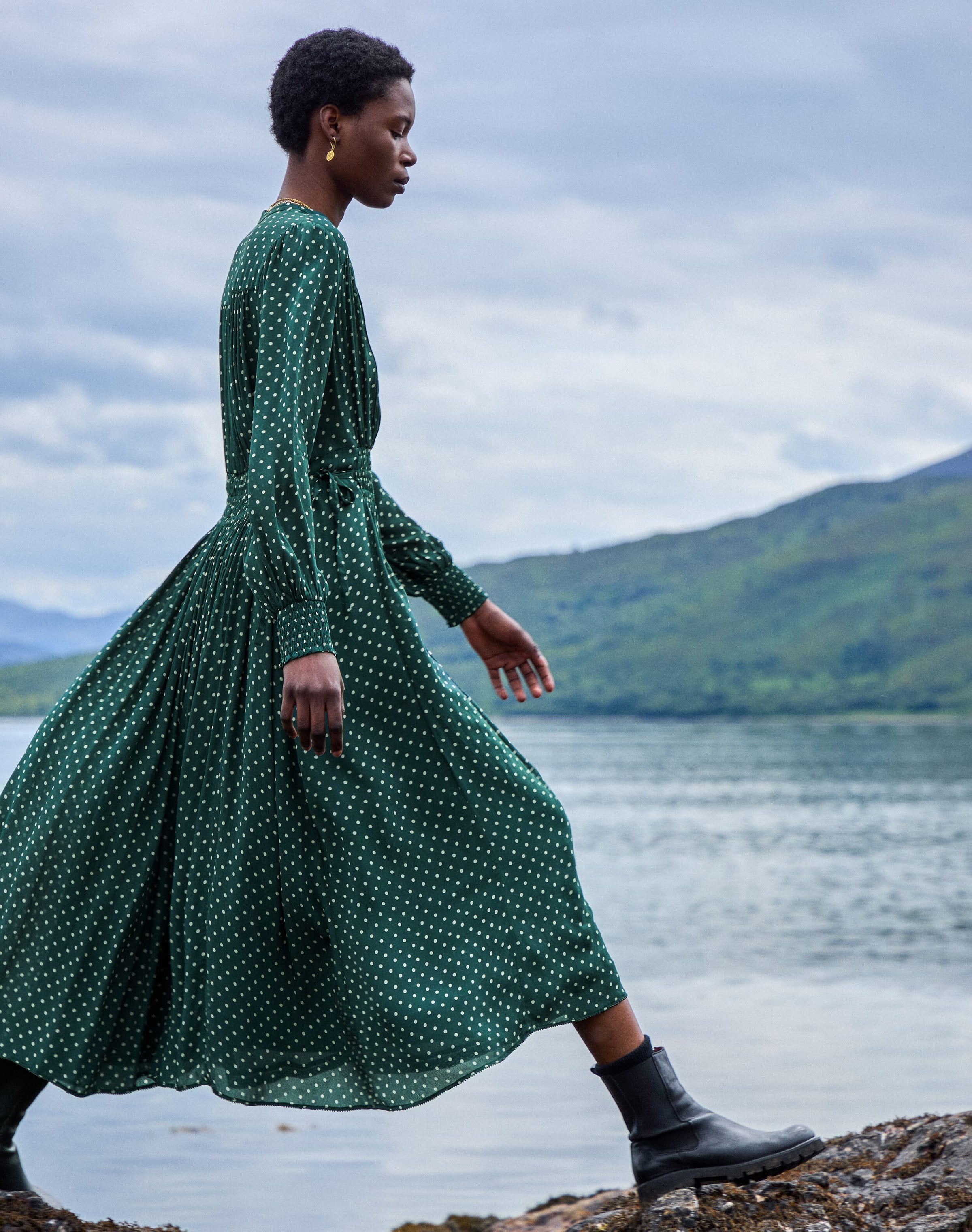 Polka Dot Shirt Dress