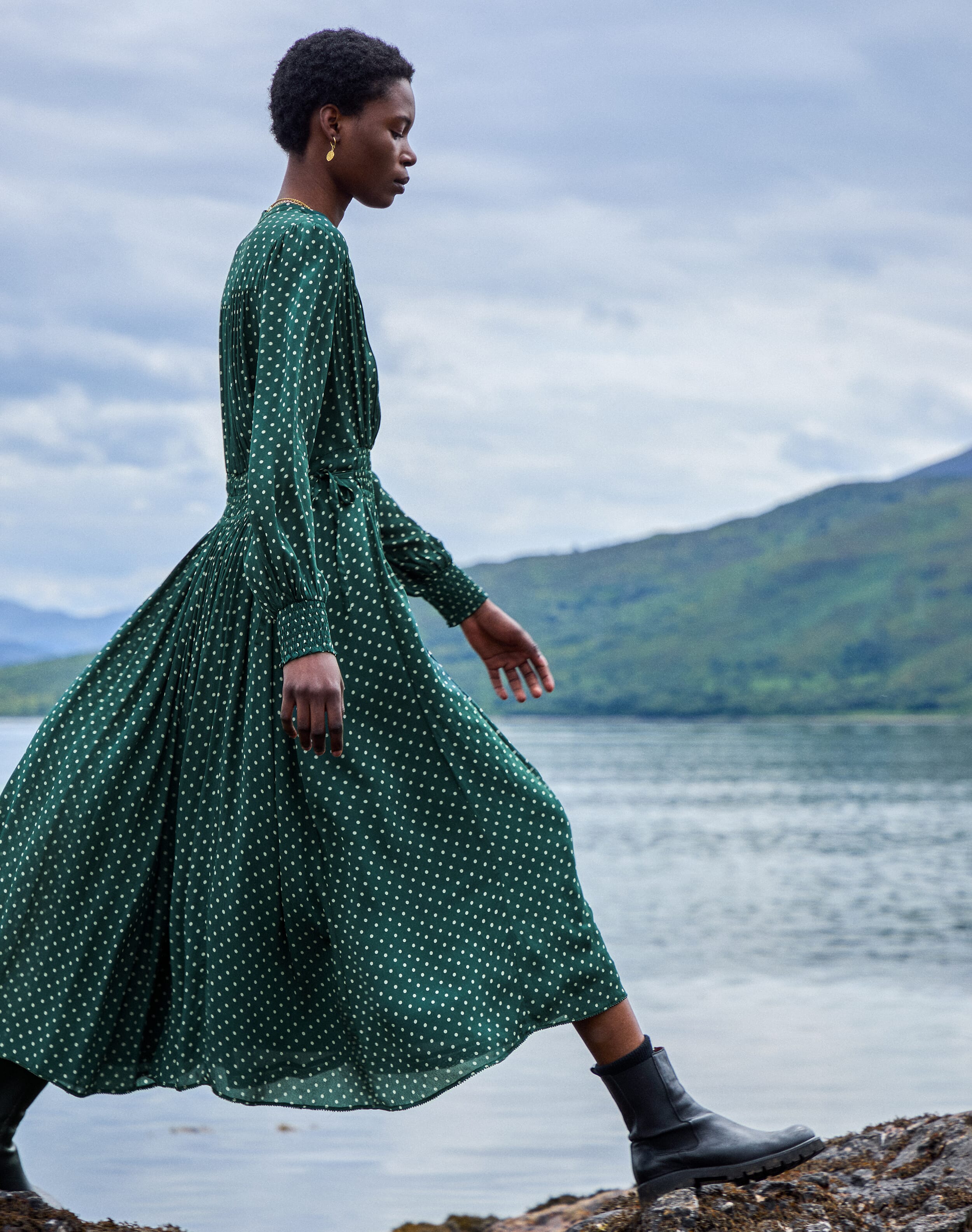 Polka Dot Shirt Dress