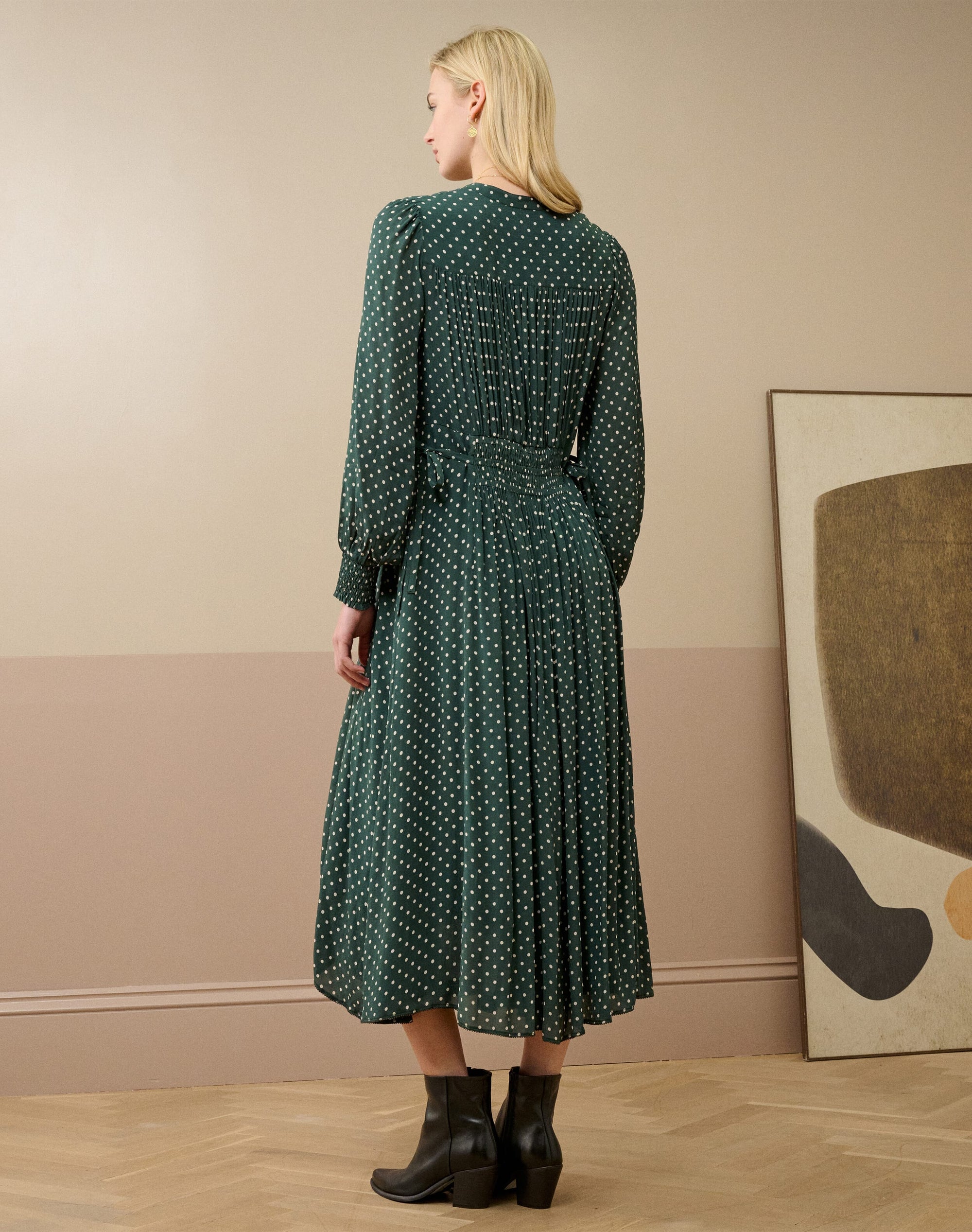 Polka Dot Shirt Dress