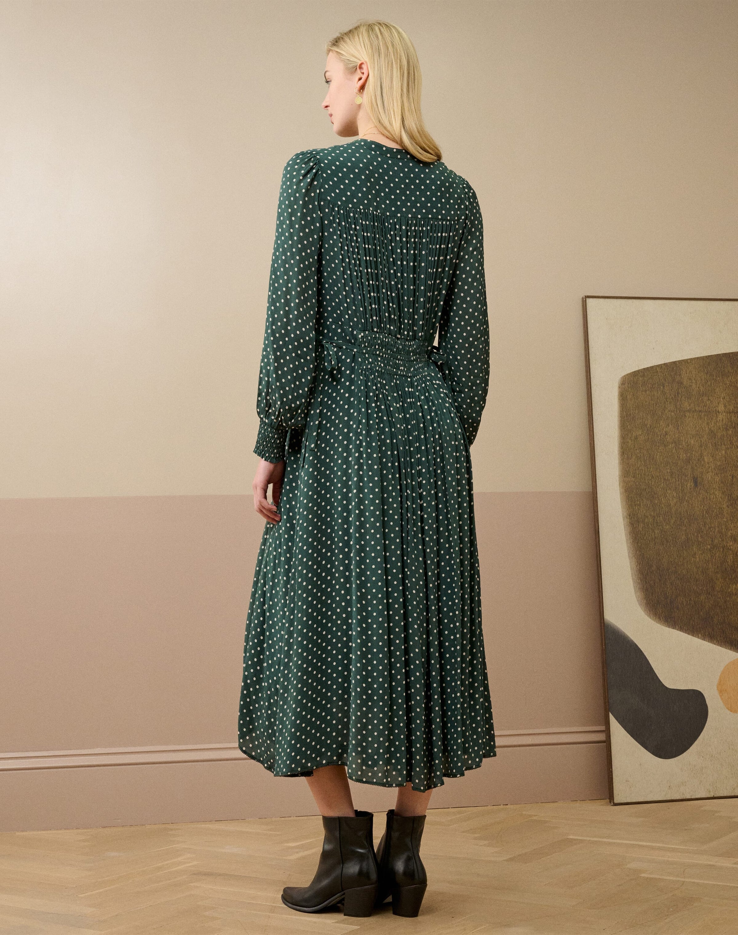 Polka Dot Shirt Dress