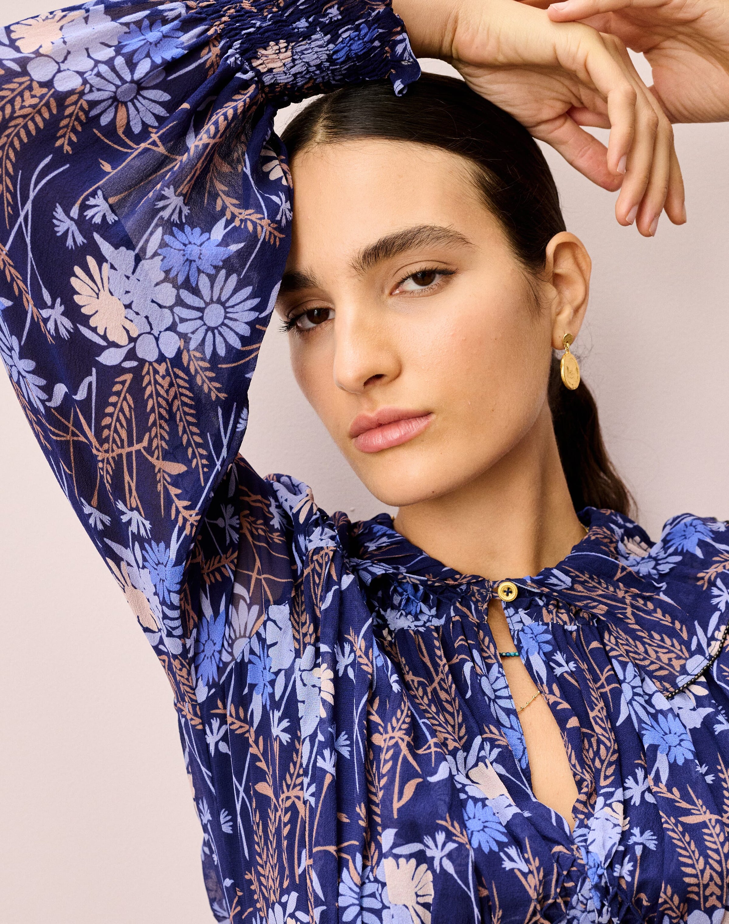Silk Smocked Dress