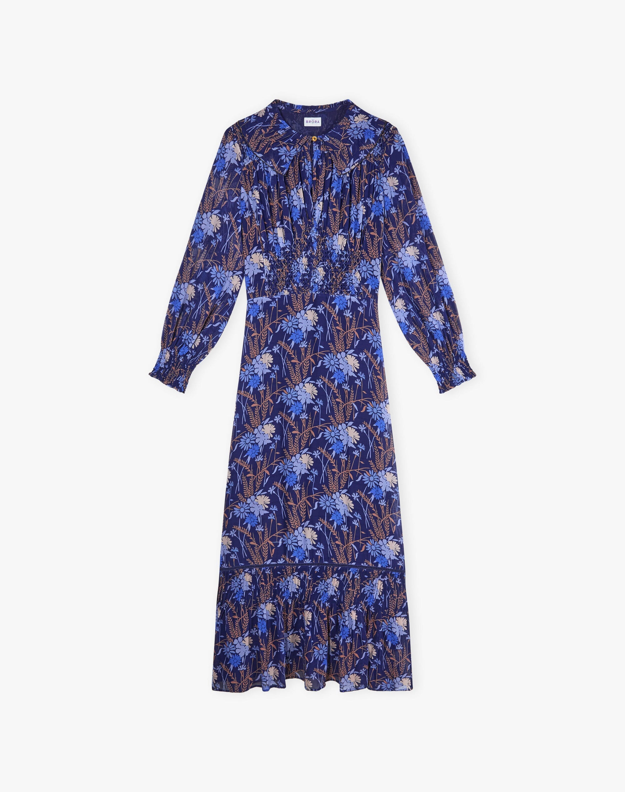 Silk Smocked Dress