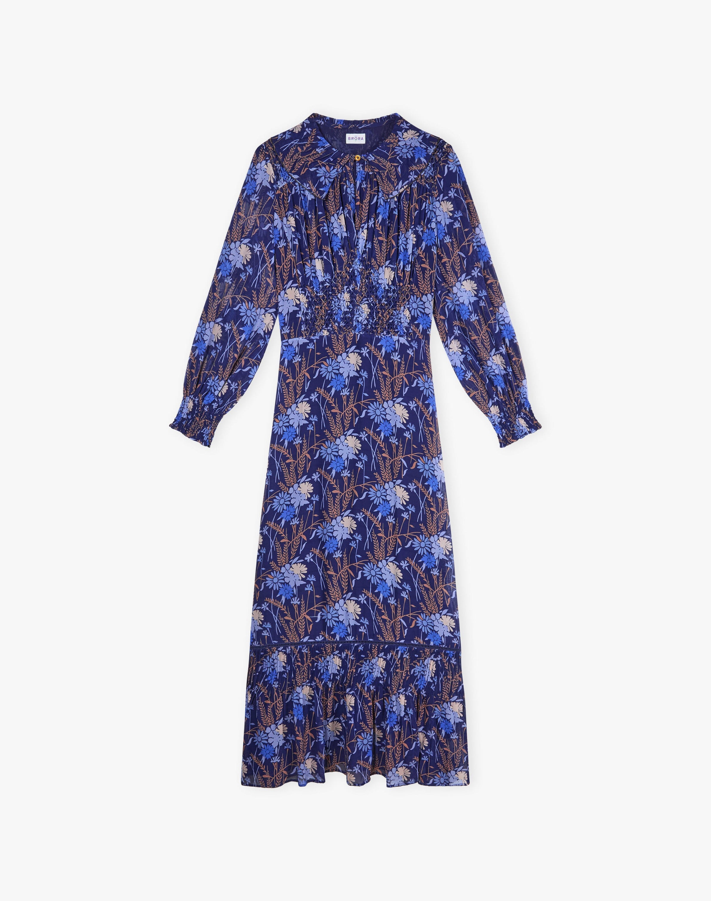 Silk Smocked Dress