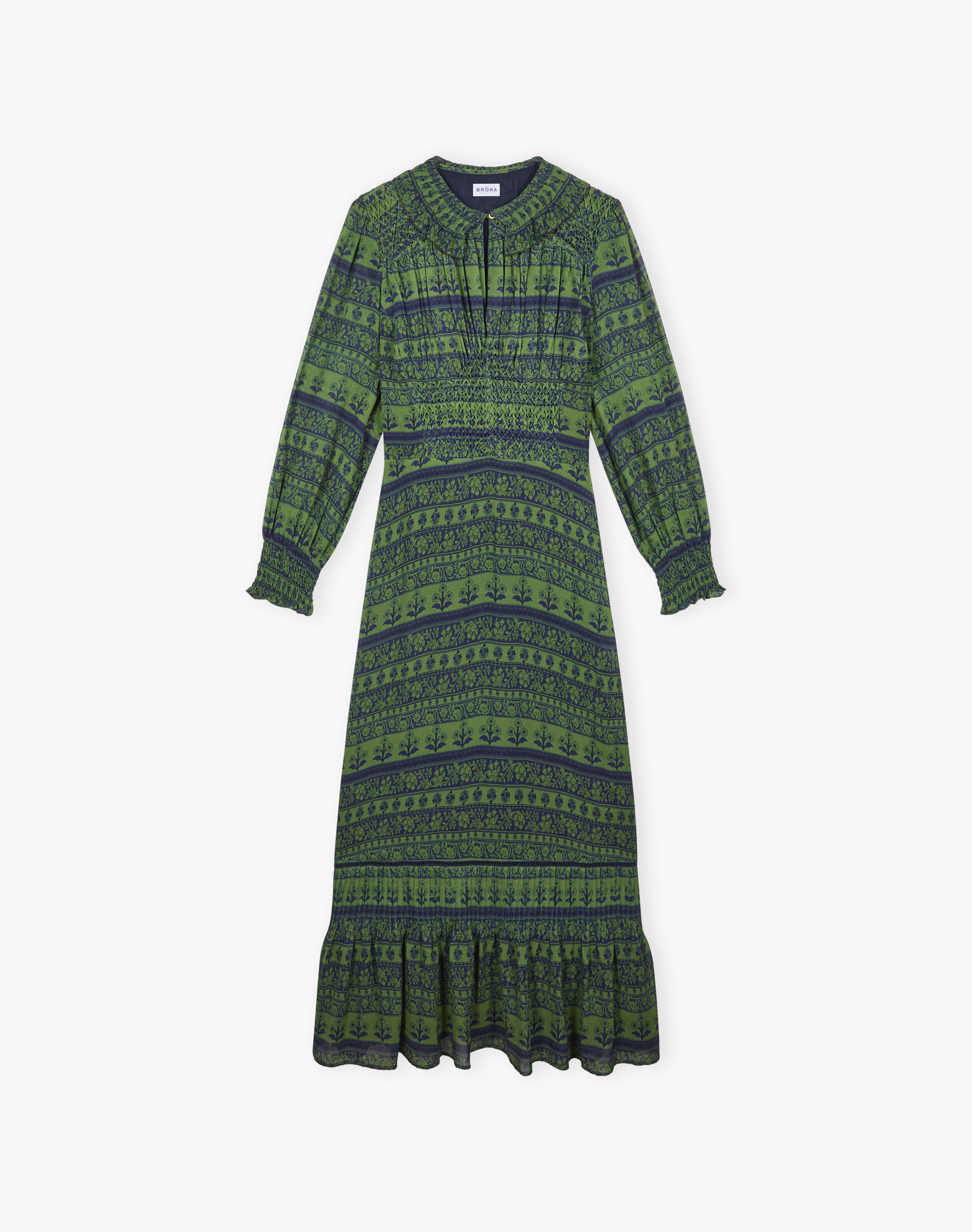 Silk Smocked Dress