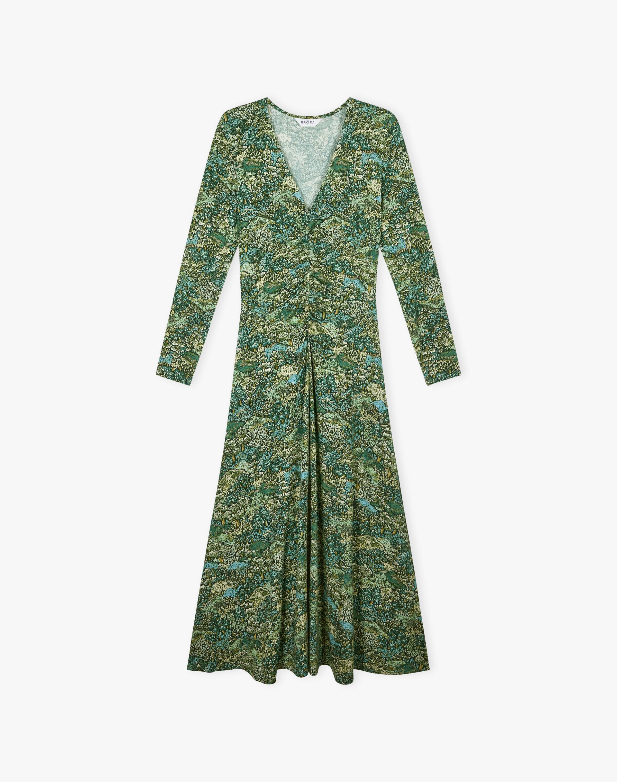 Liberty Print Jersey Ruched Dress