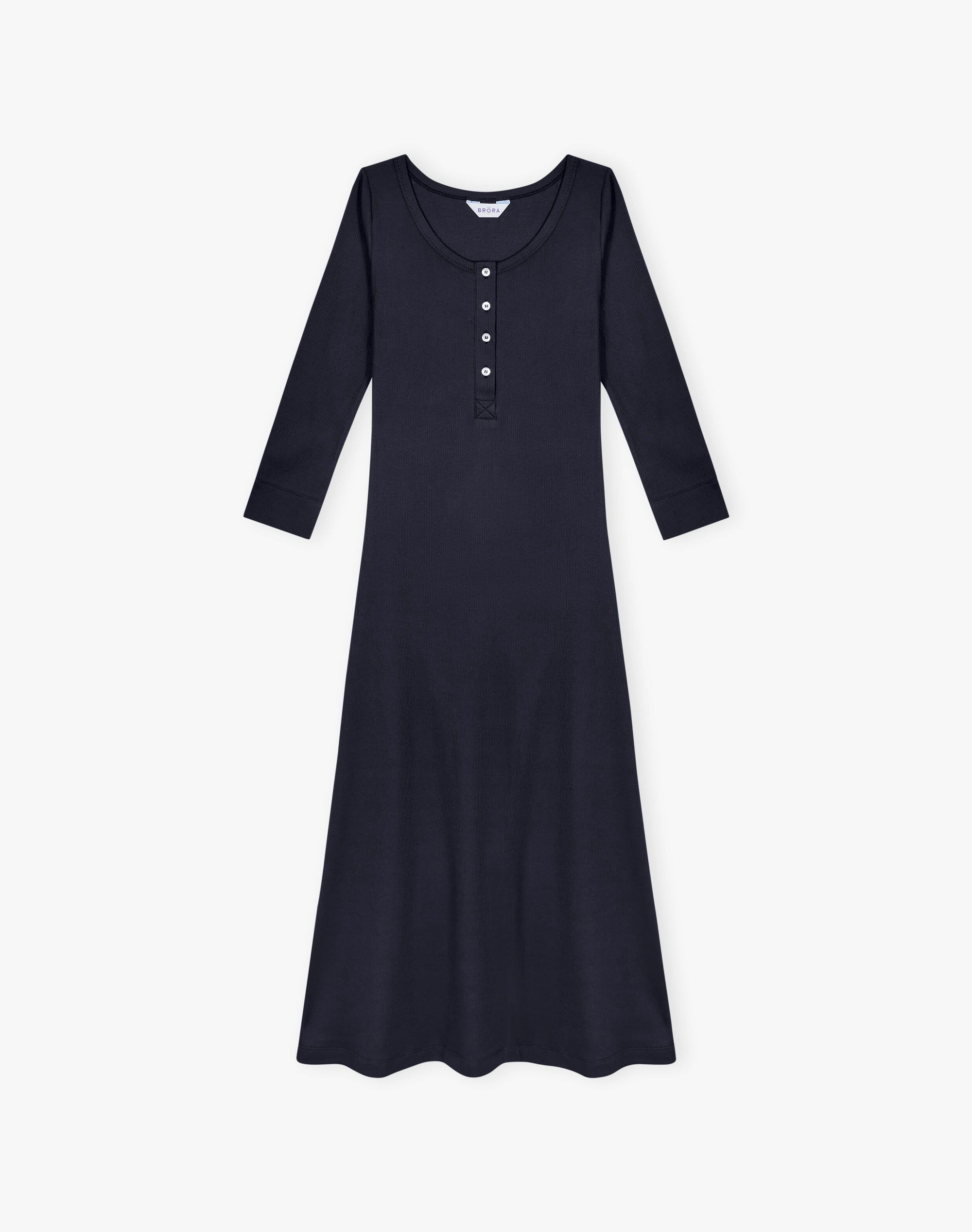 Organic Cotton Ribbed Jersey Dress