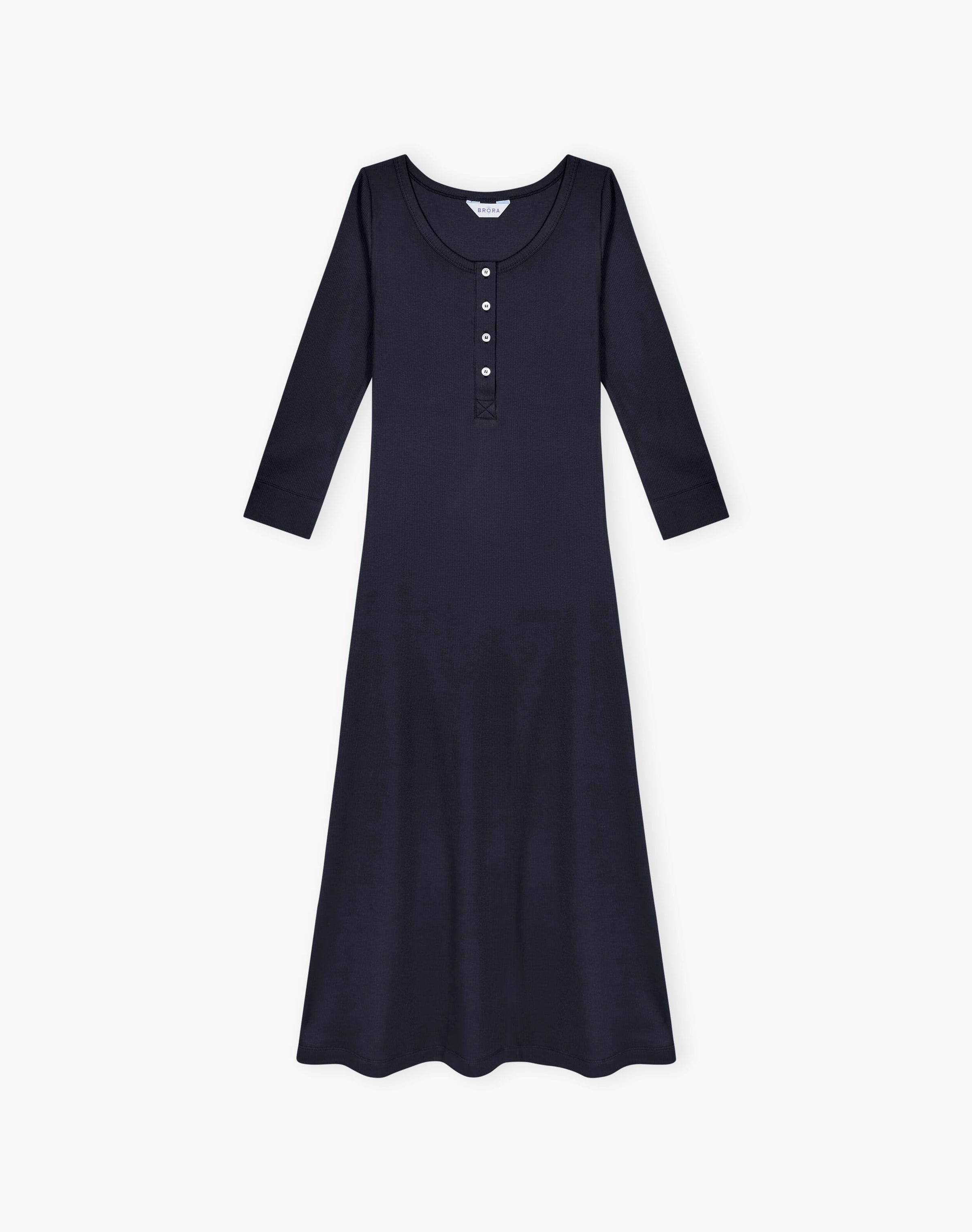 Organic Cotton Ribbed Jersey Dress