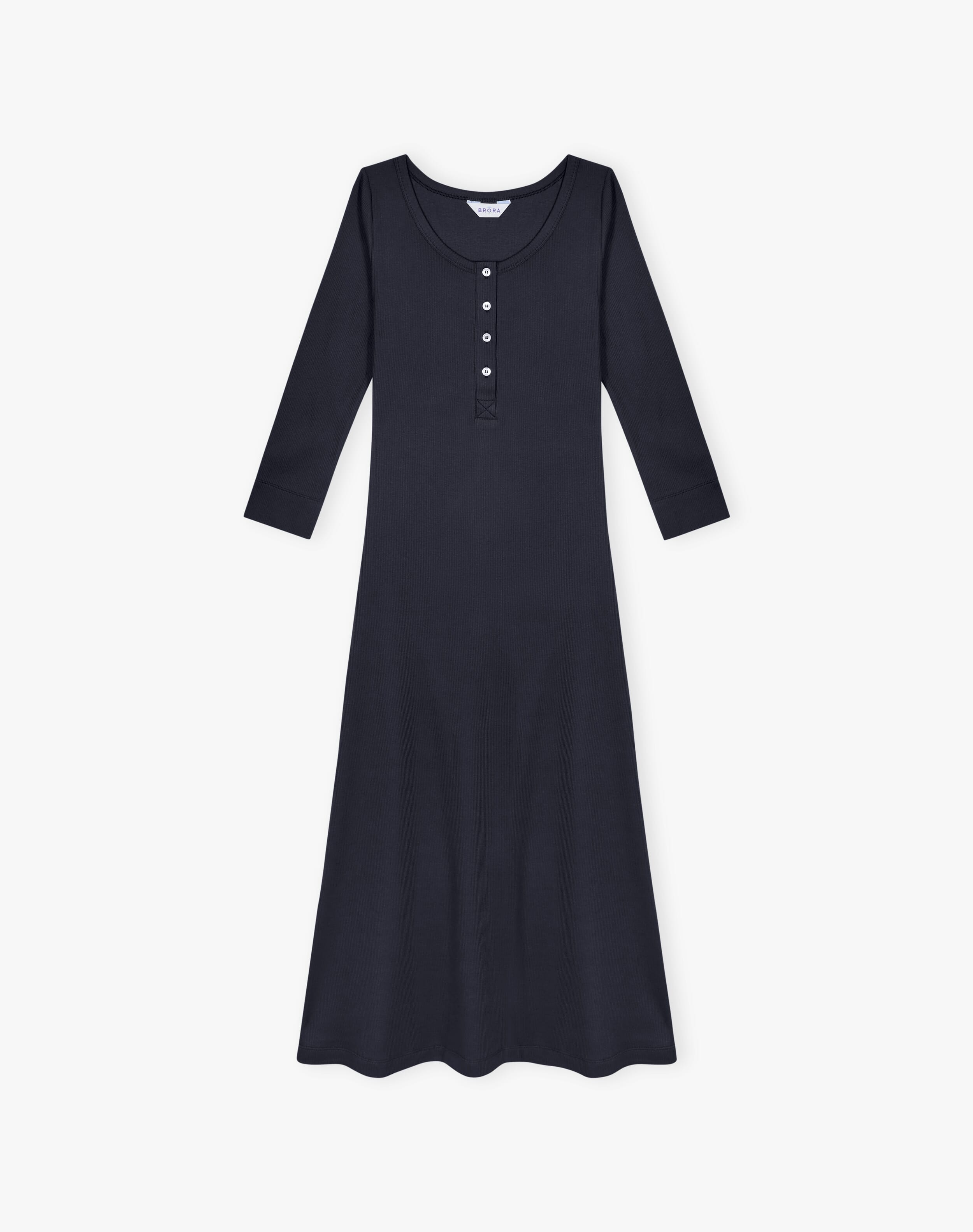 Organic Cotton Ribbed Jersey Dress