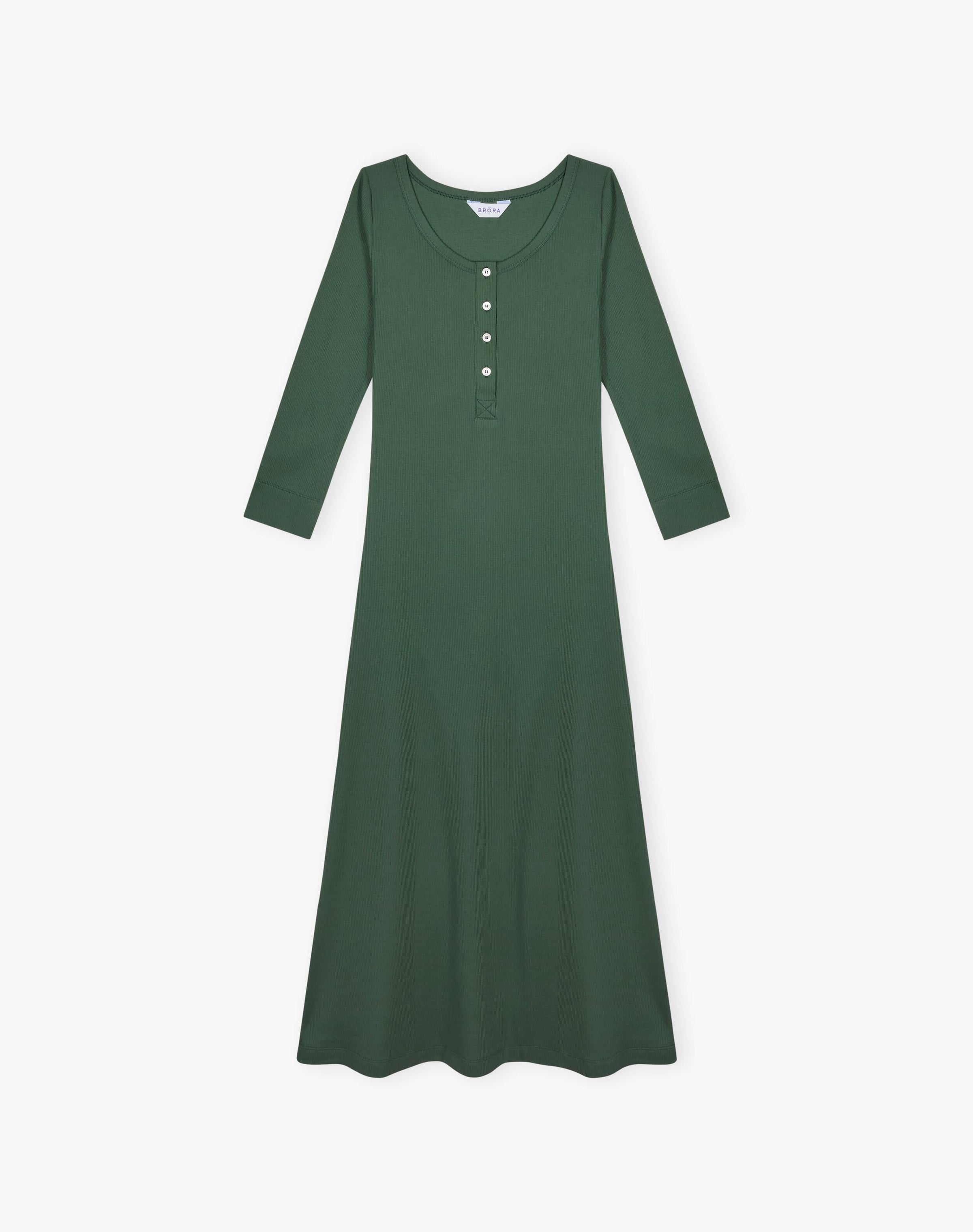 Organic Cotton Ribbed Jersey Dress