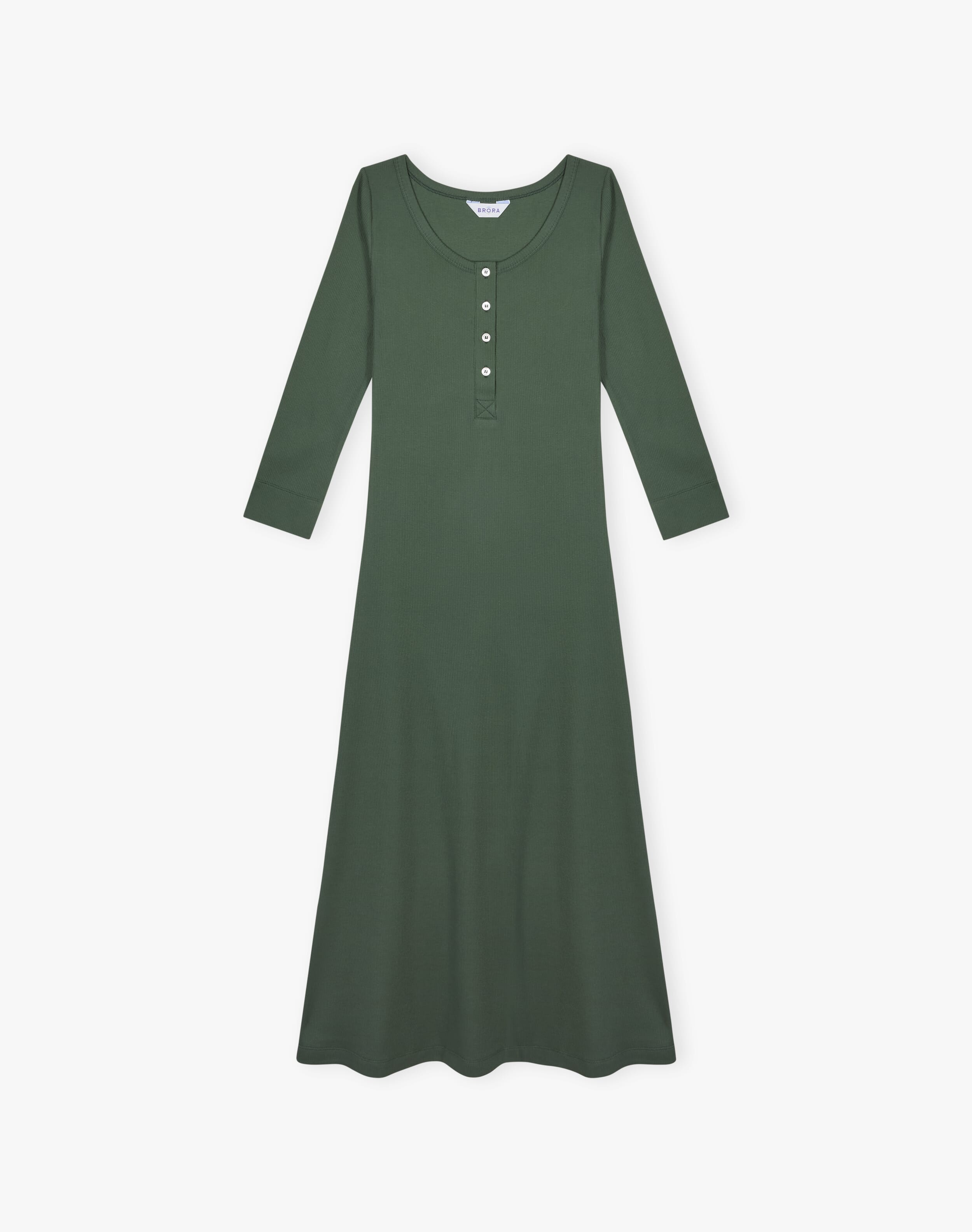 Organic Cotton Ribbed Jersey Dress
