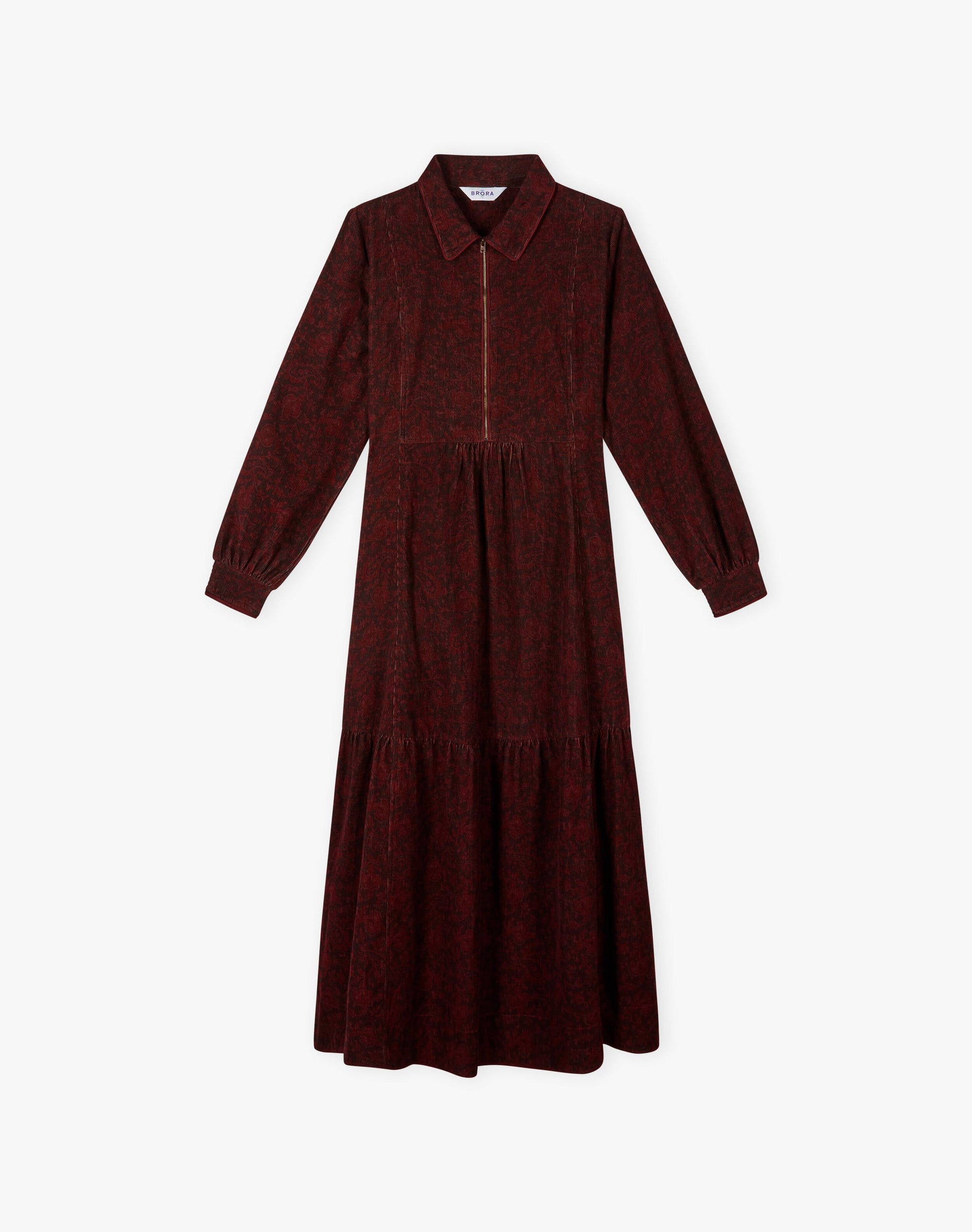 Organic Needlecord Zip Up Dress