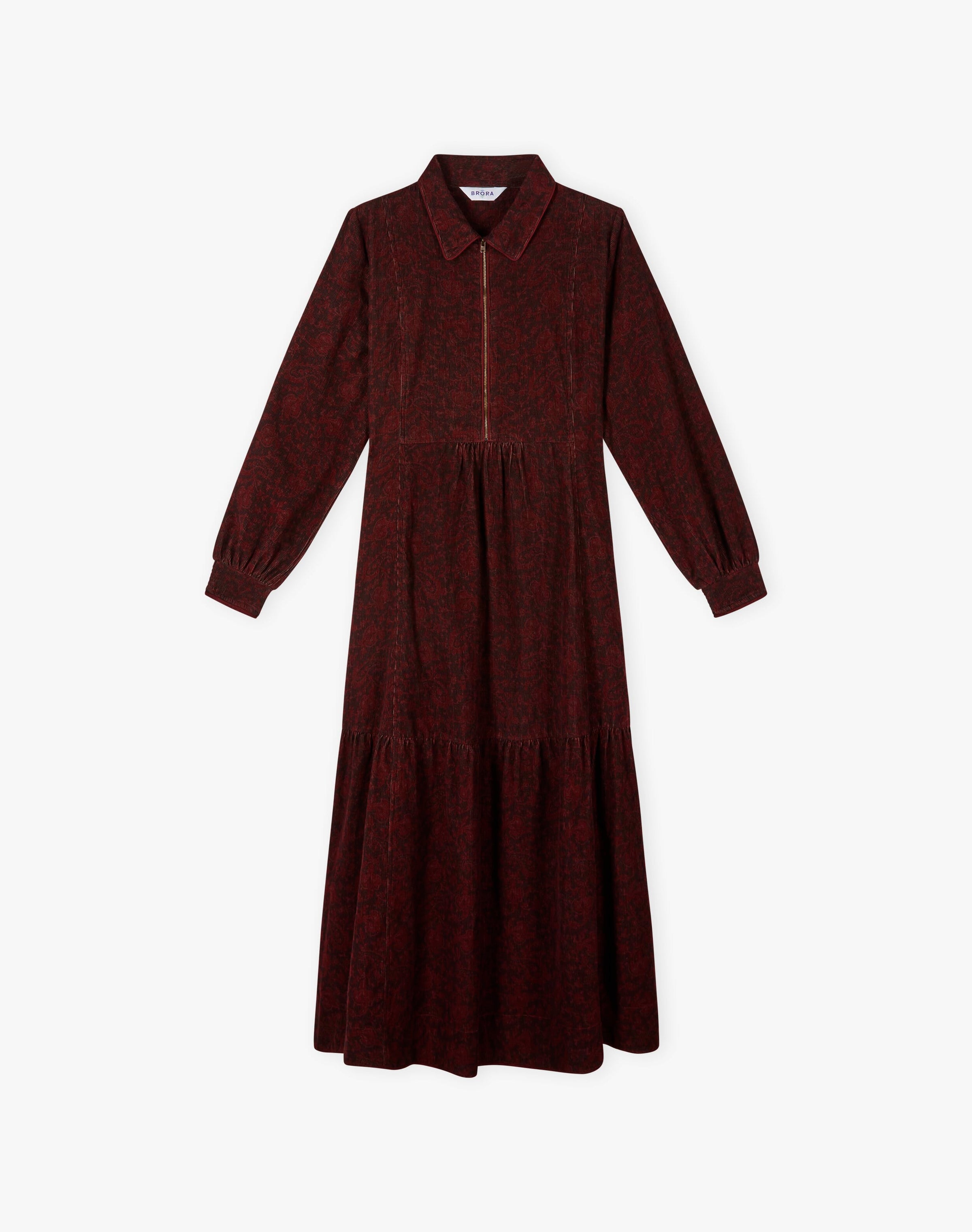 Organic Needlecord Zip Up Dress