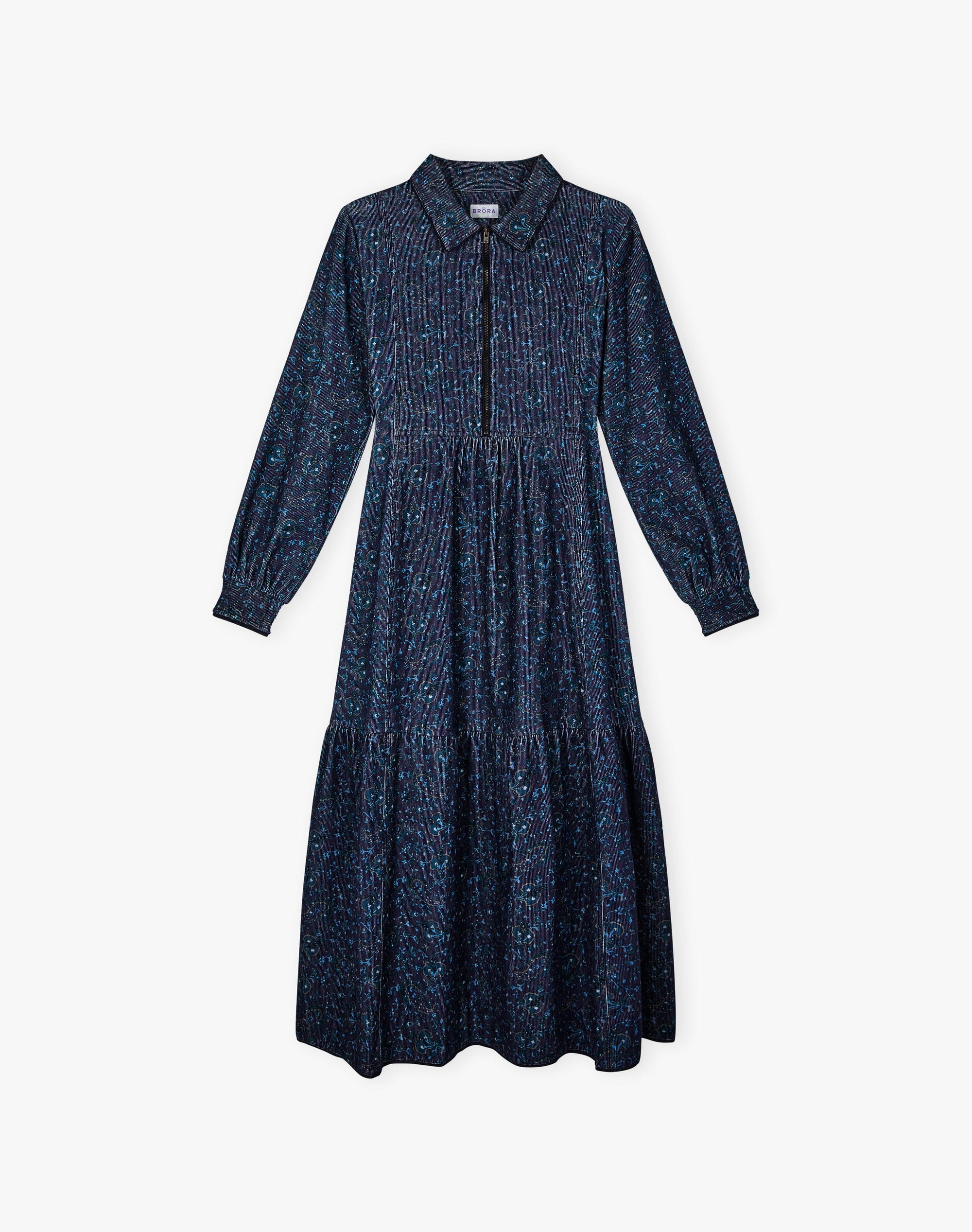 Organic Needlecord Zip Up Dress